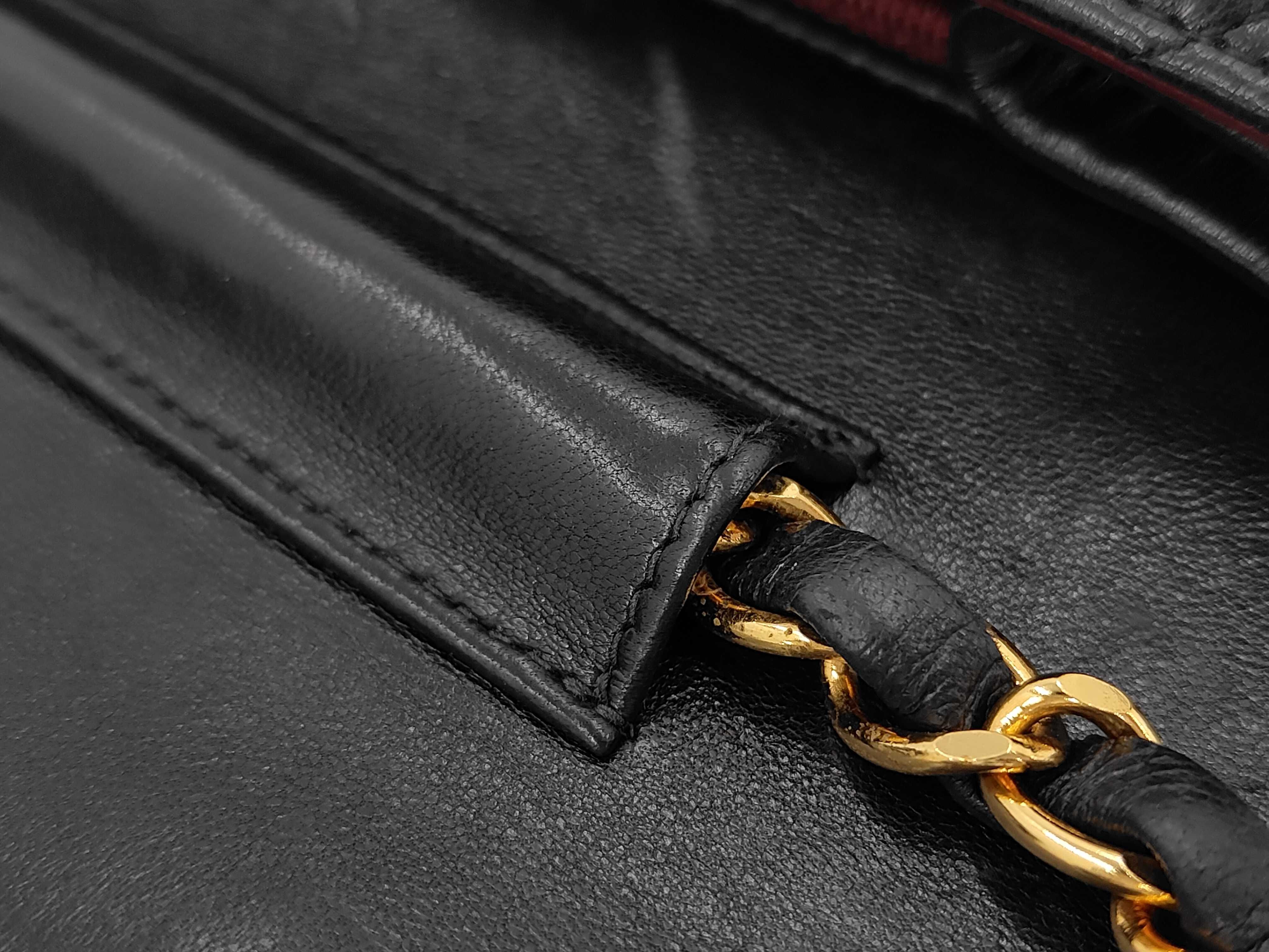 Matelassé Shoulder Bag, Black — view 7