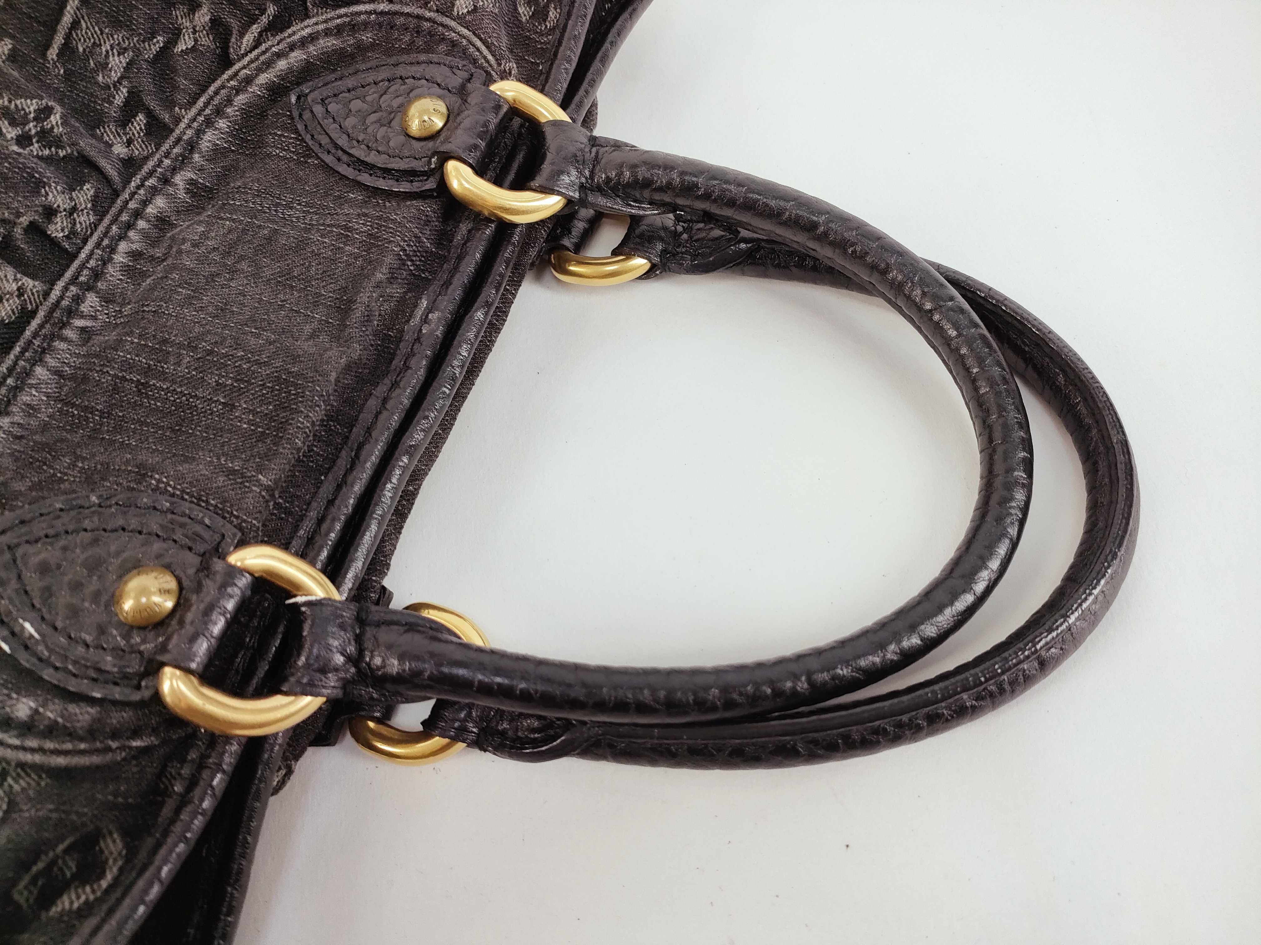 Monogram Louis Vuitton Monogram Denim M95351 Neo Cabby MM 2WAY Handbag — view 3