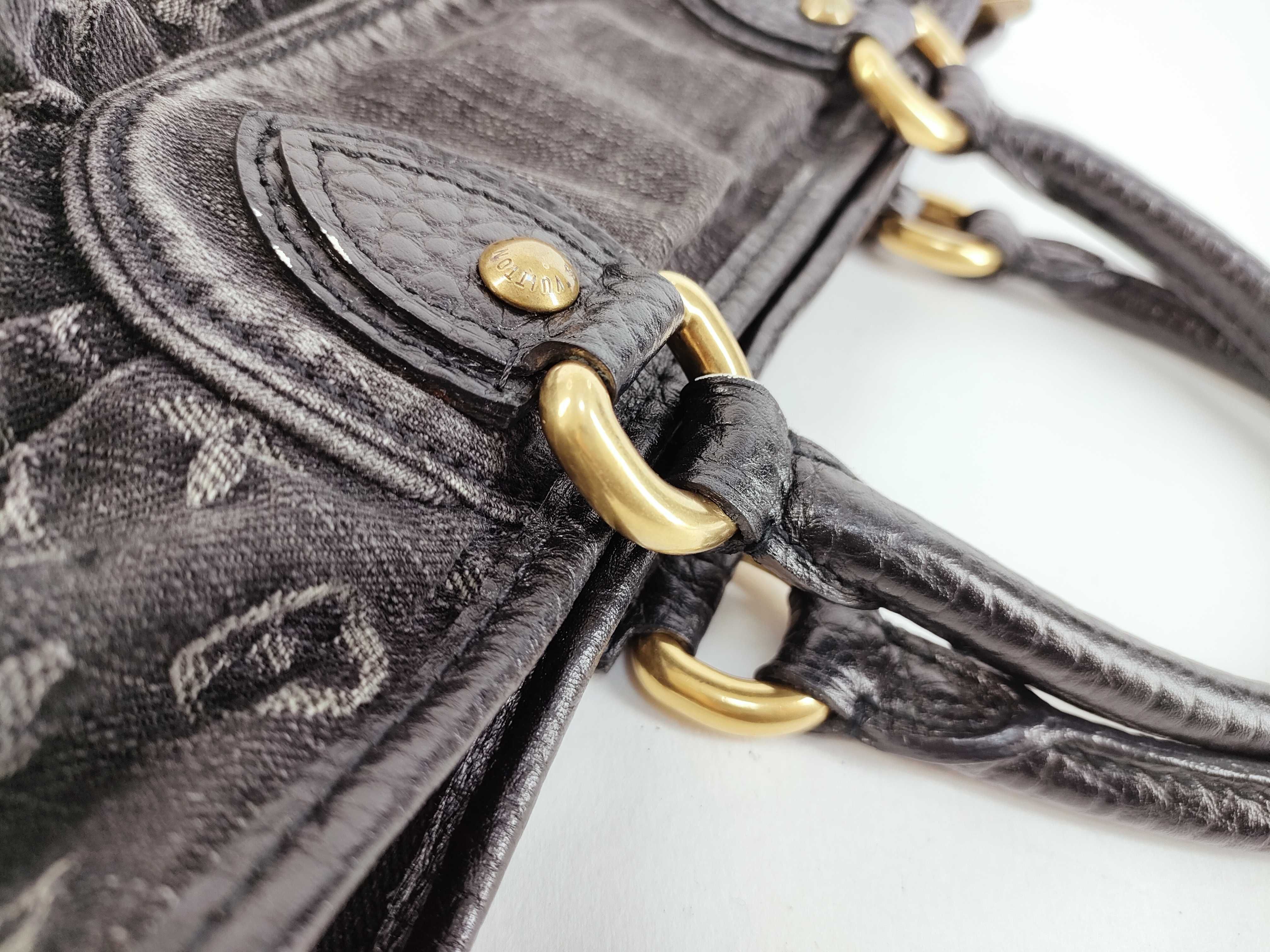 Monogram Louis Vuitton Monogram Denim M95351 Neo Cabby MM 2WAY Handbag — view 5