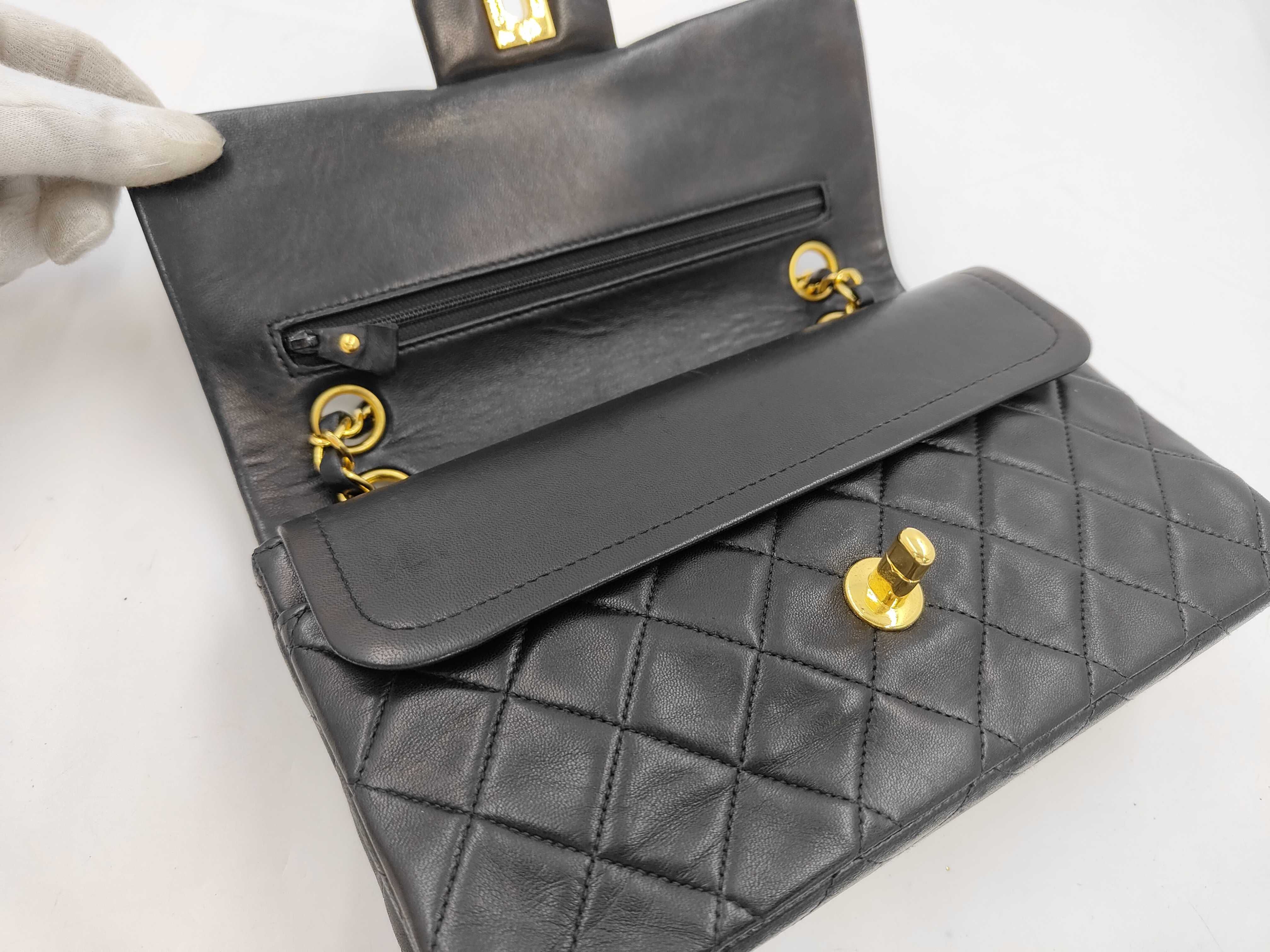 Matelassé 23 Double Flap Double Chain Lambskin Shoulder Bag — view 7
