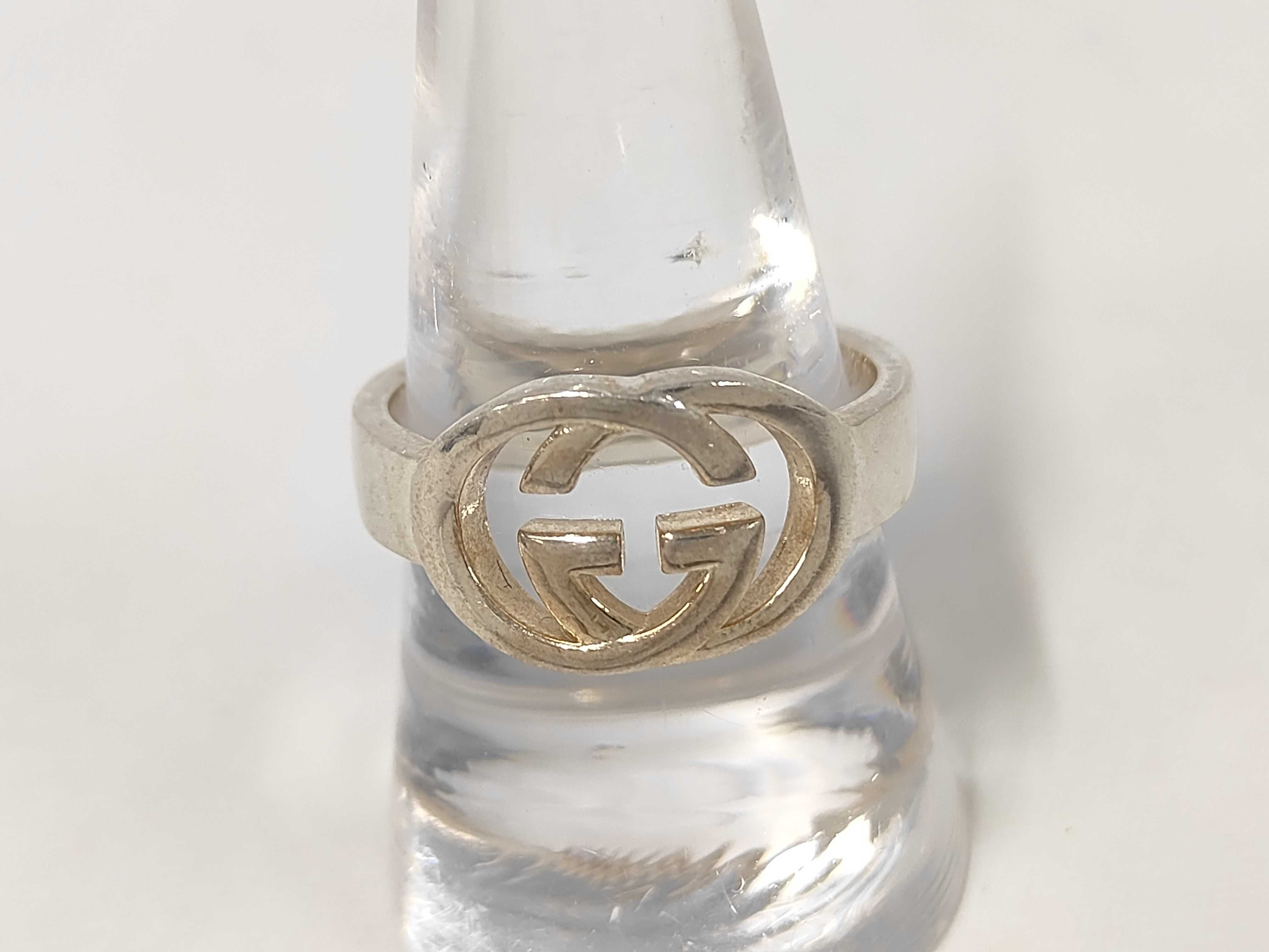 G-logo Interlocking G Sterling Silver 925 Ring