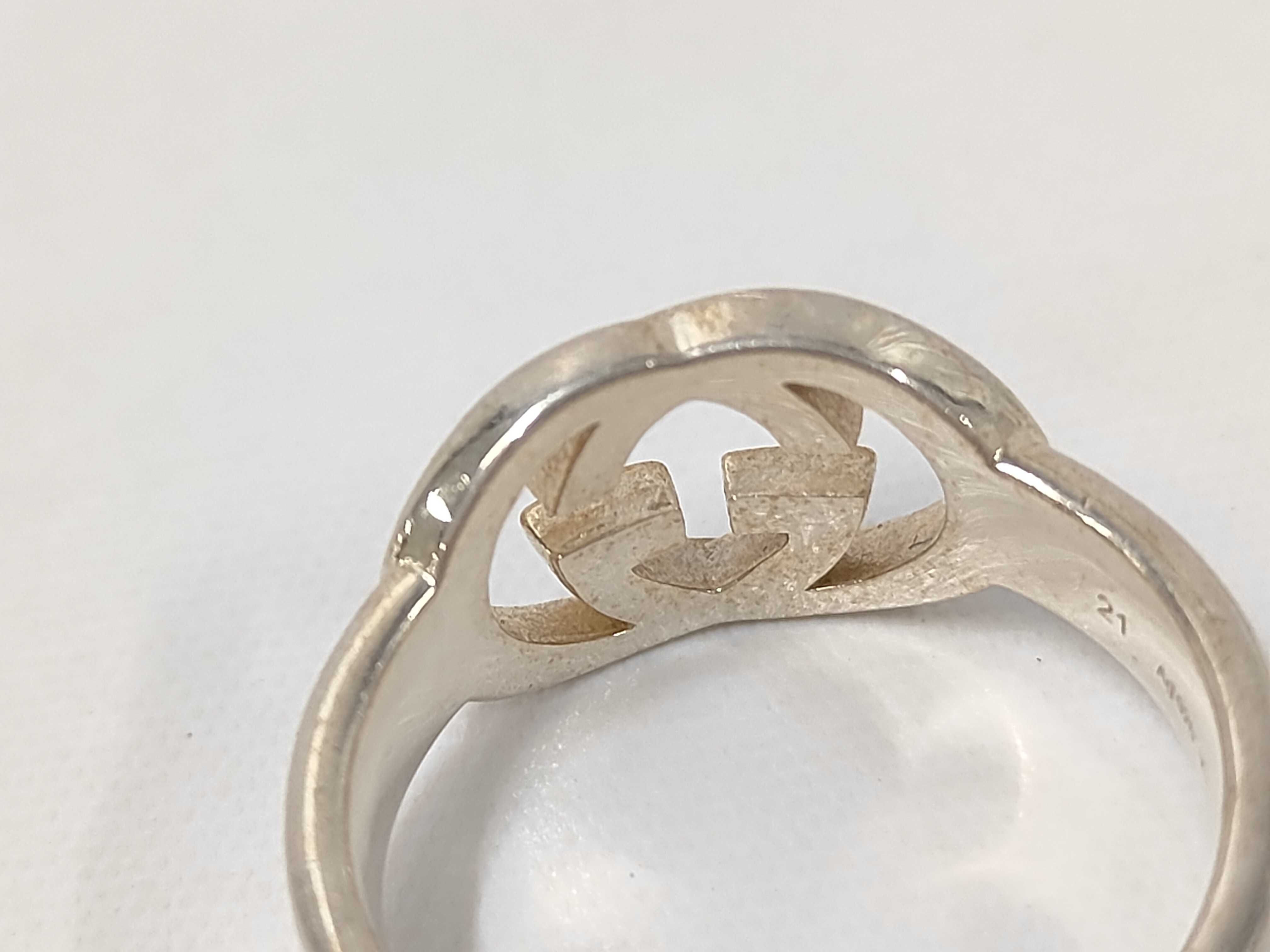 G-logo Interlocking G Sterling Silver 925 Ring — view 5