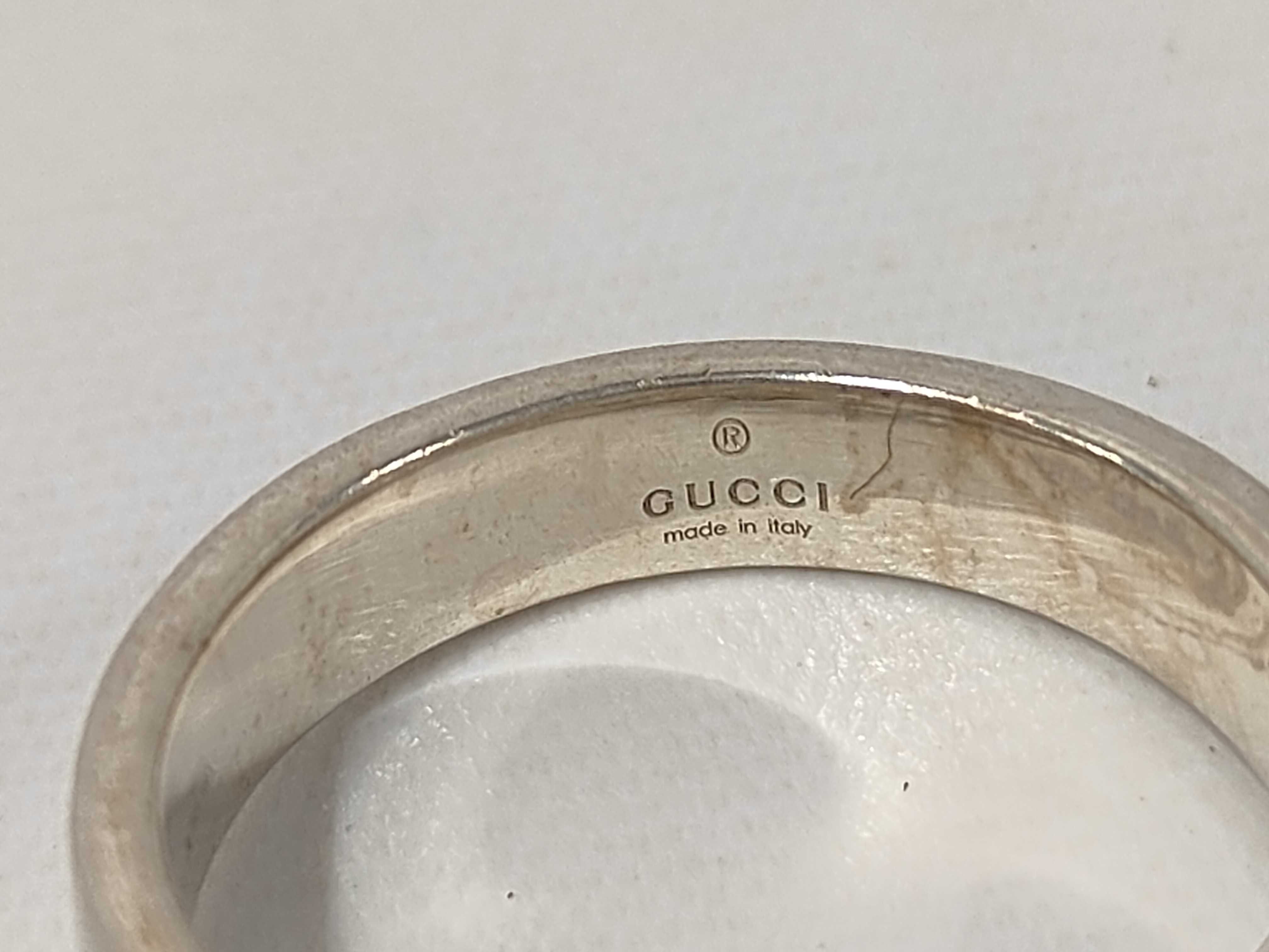 G-logo Interlocking G Sterling Silver 925 Ring — view 6