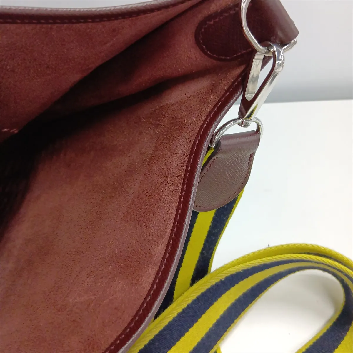 Evelyne 3 29 PM Amazon Veau Epsom Chocolate Silver Hardware X:2016 — view 15