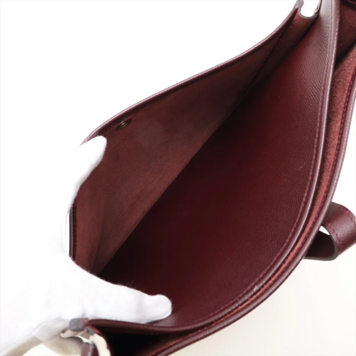 Evelyne 3 29 PM Amazon Veau Epsom Chocolate Silver Hardware X:2016 — view 7
