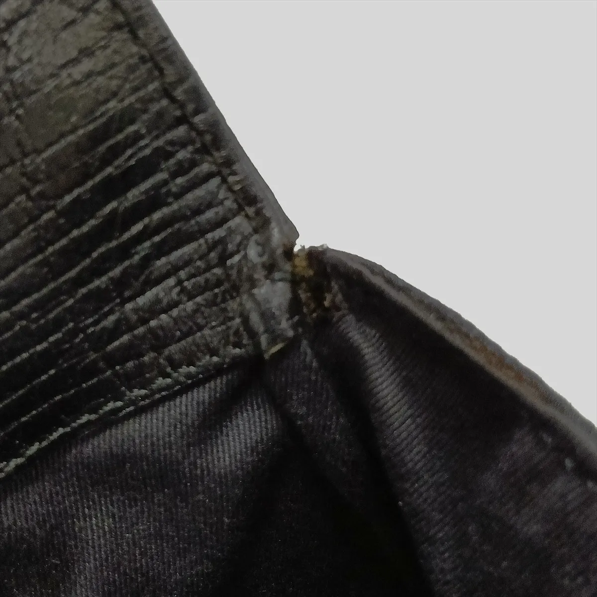 GG Canvas x Leather Handbag Black 114913 — view 10