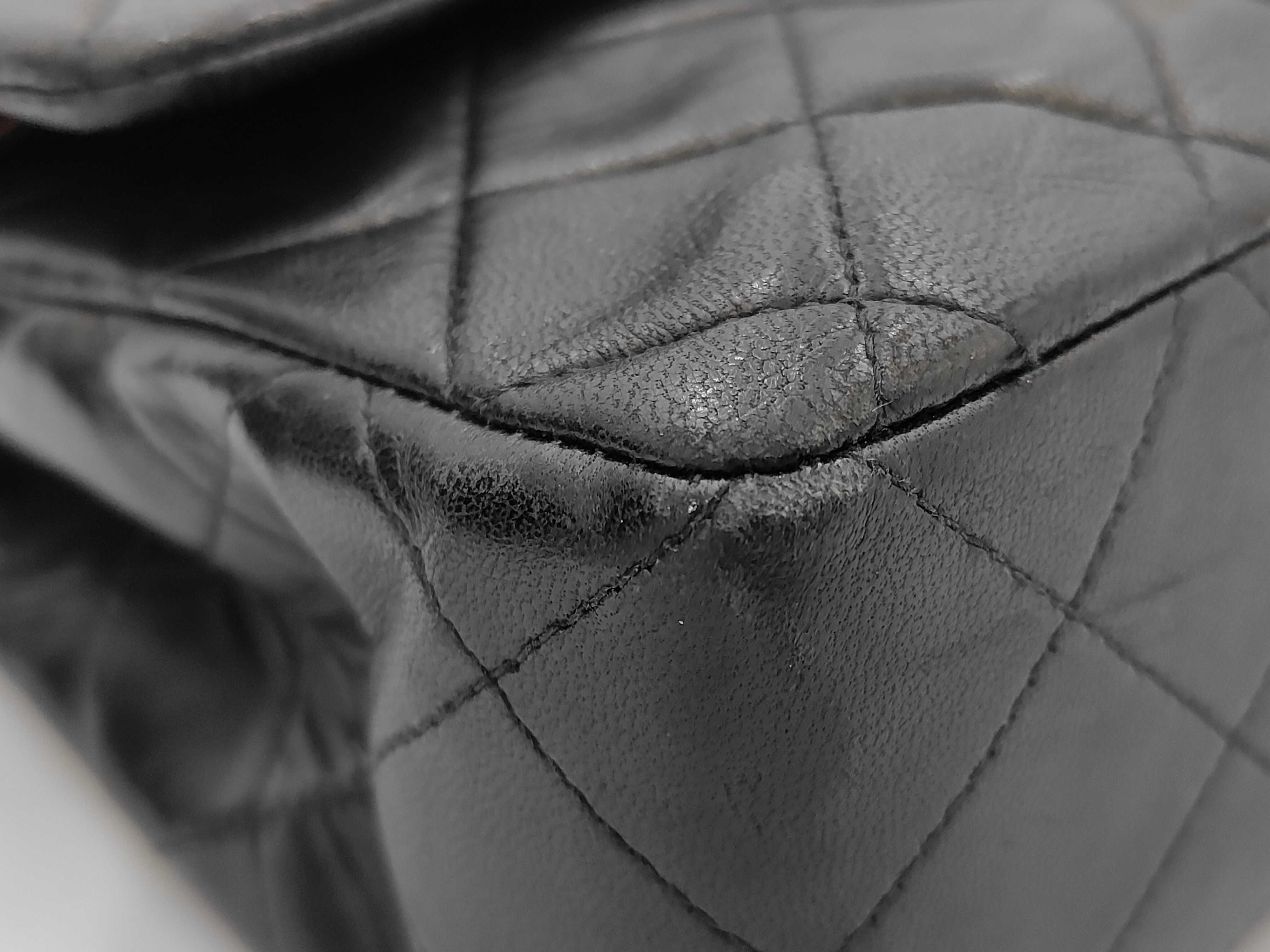 Matelassé 23 Lambskin Leather Bag with Gold Hardware, Black Chain Shoulder Bag (Series 2) — view 6