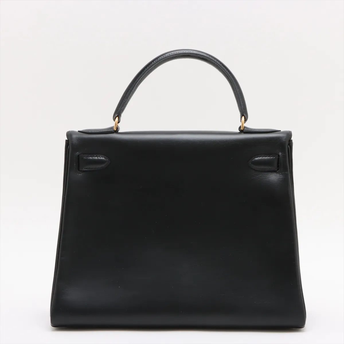[Individually wrapped] Hermes Kelly 28 Le Tourne Box Calf Black Gold Hardware F:1976 — view 2