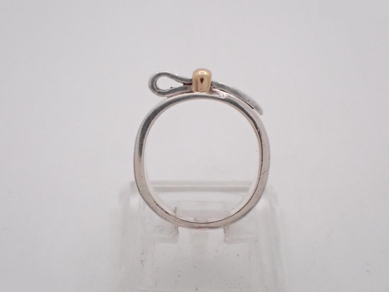 Artemis Ring, 925/750 Combination, Approx. 6.9g, Stamped 50, Actual Size #8 — view 3