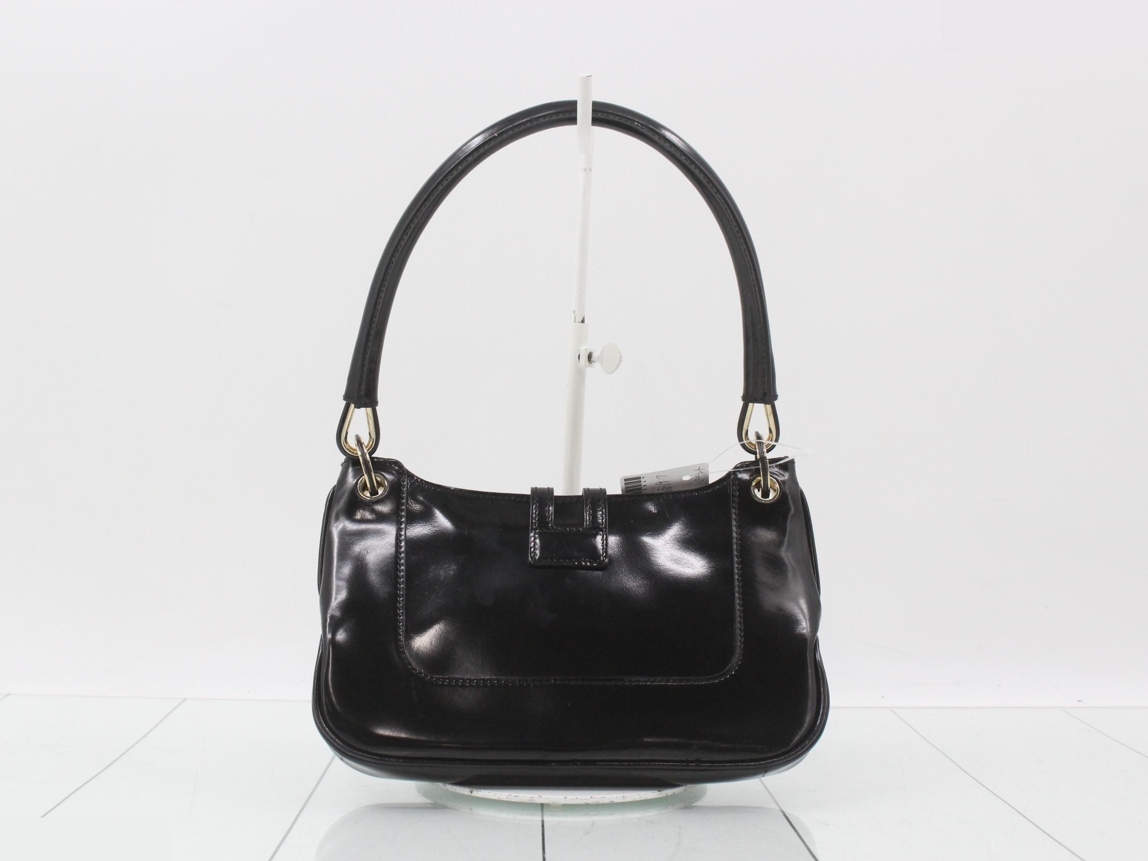 One-shoulder patent leather bag, shoulder bag — view 2