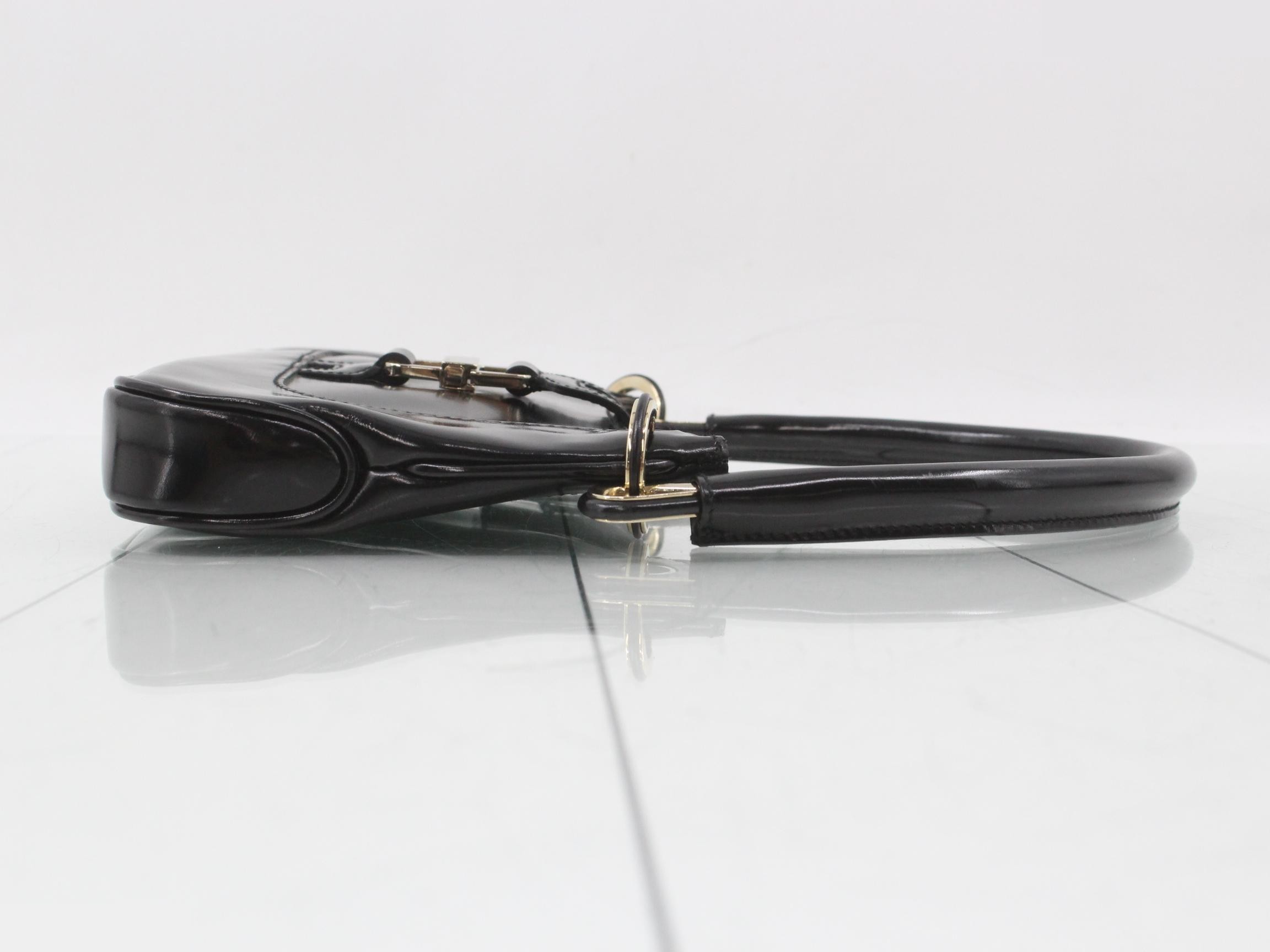One-shoulder patent leather bag, shoulder bag — view 3