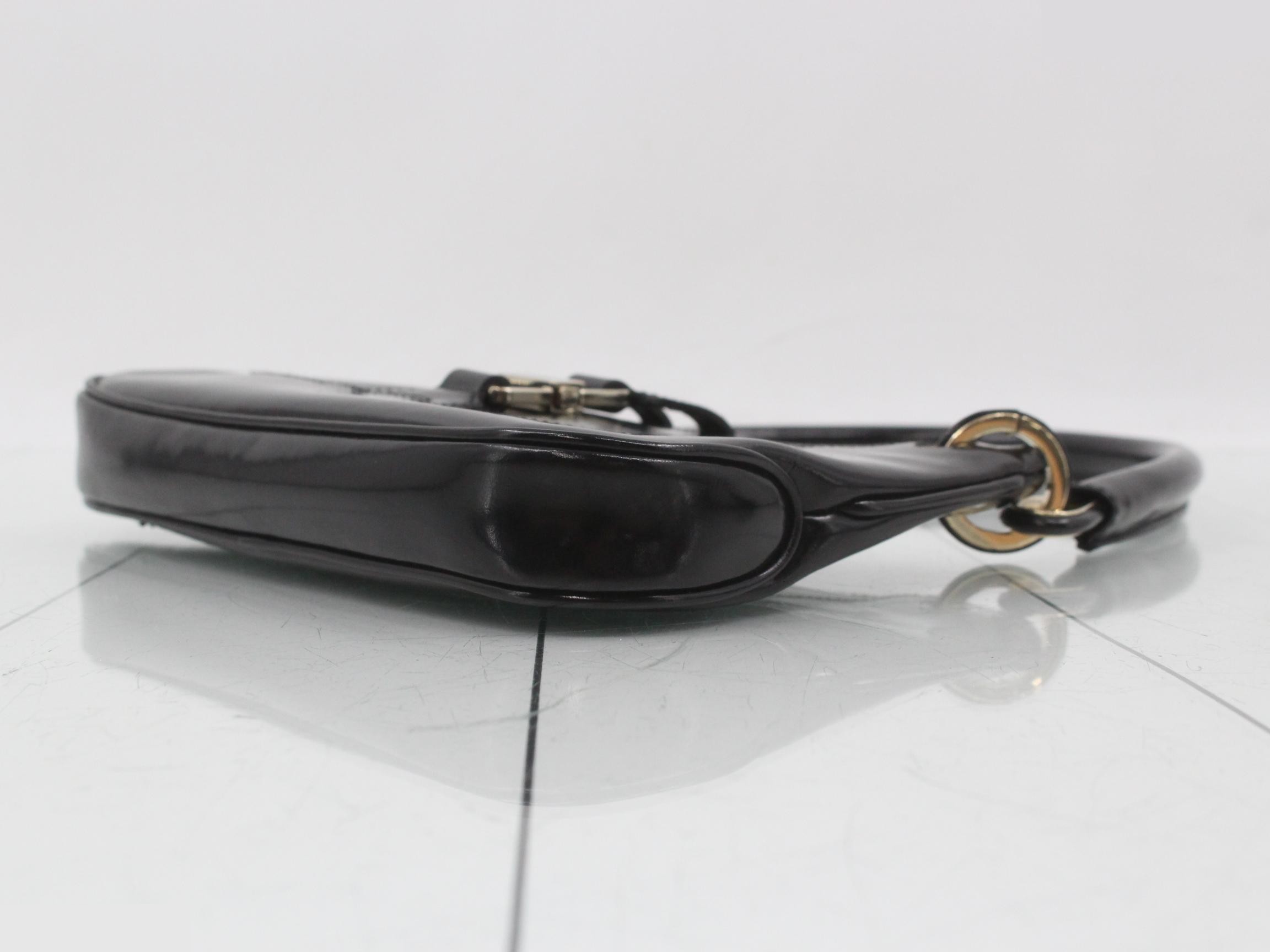 One-shoulder patent leather bag, shoulder bag — view 6