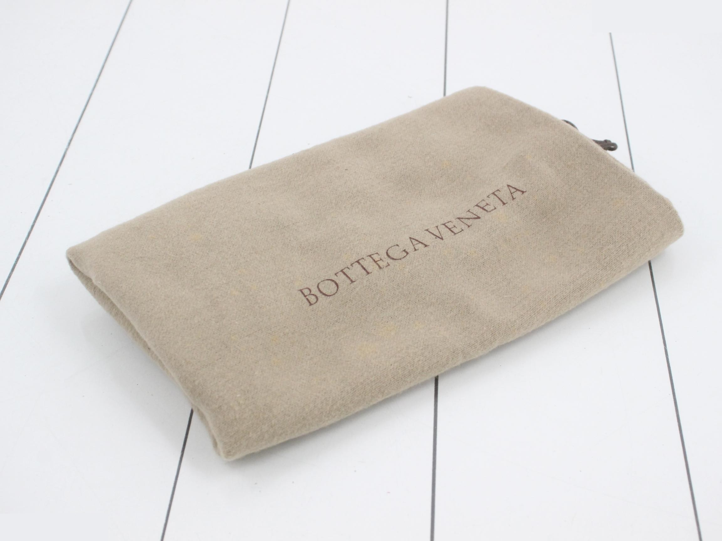 Leather Intrecciato Shoulder Bag with Strap — view 7