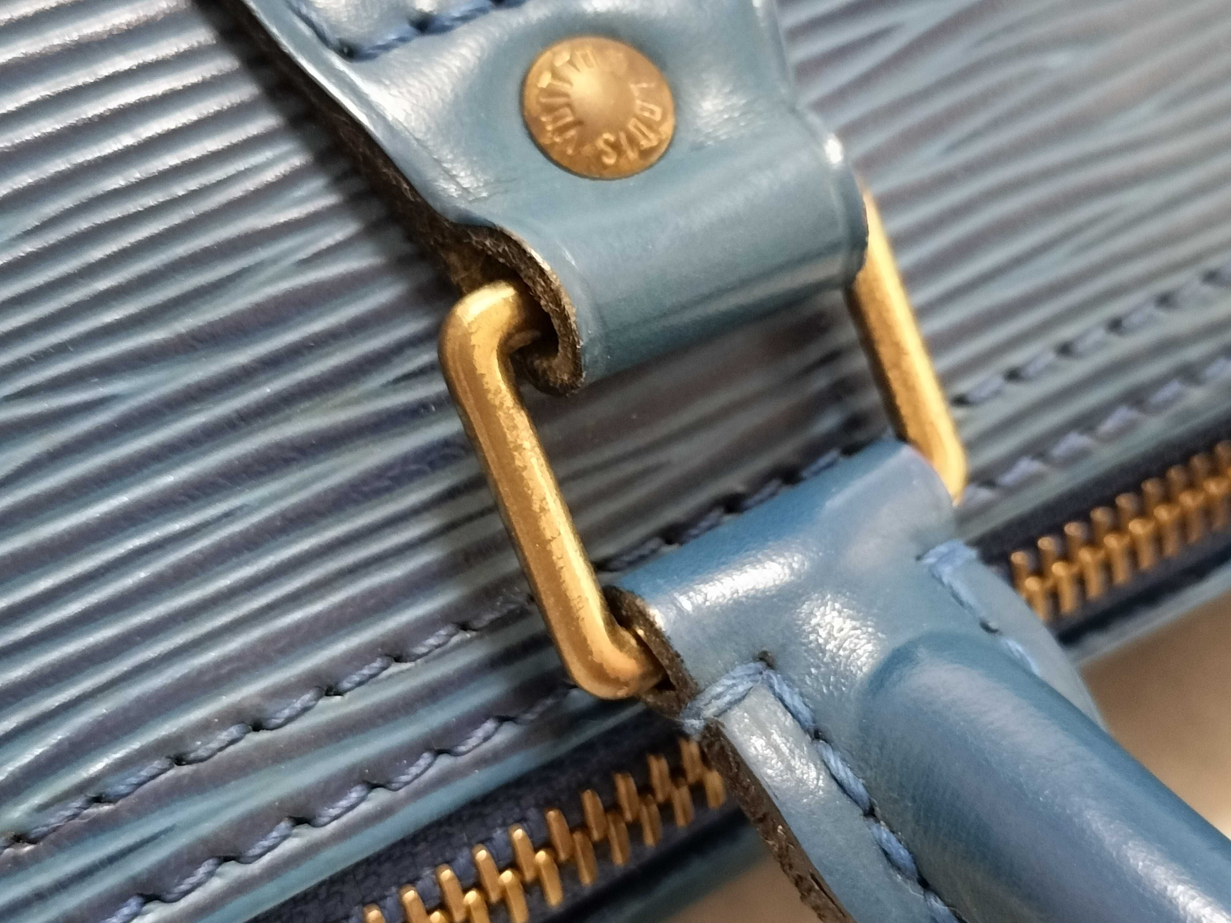 Epi Speedy 25 M43015 VI1903 Blue Handbag — view 5