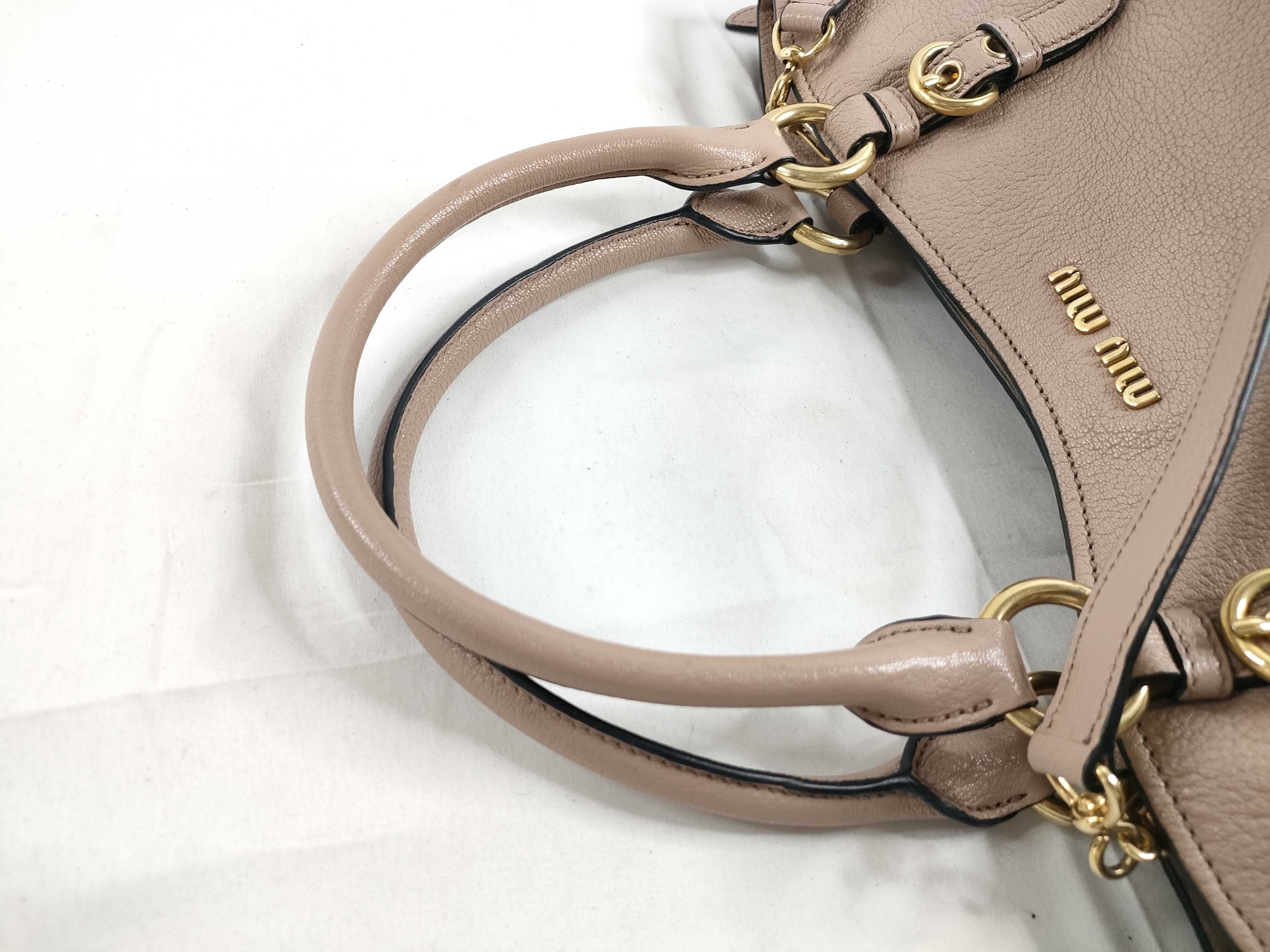 Leather 2-Way Handbag Pink Handbag — view 6