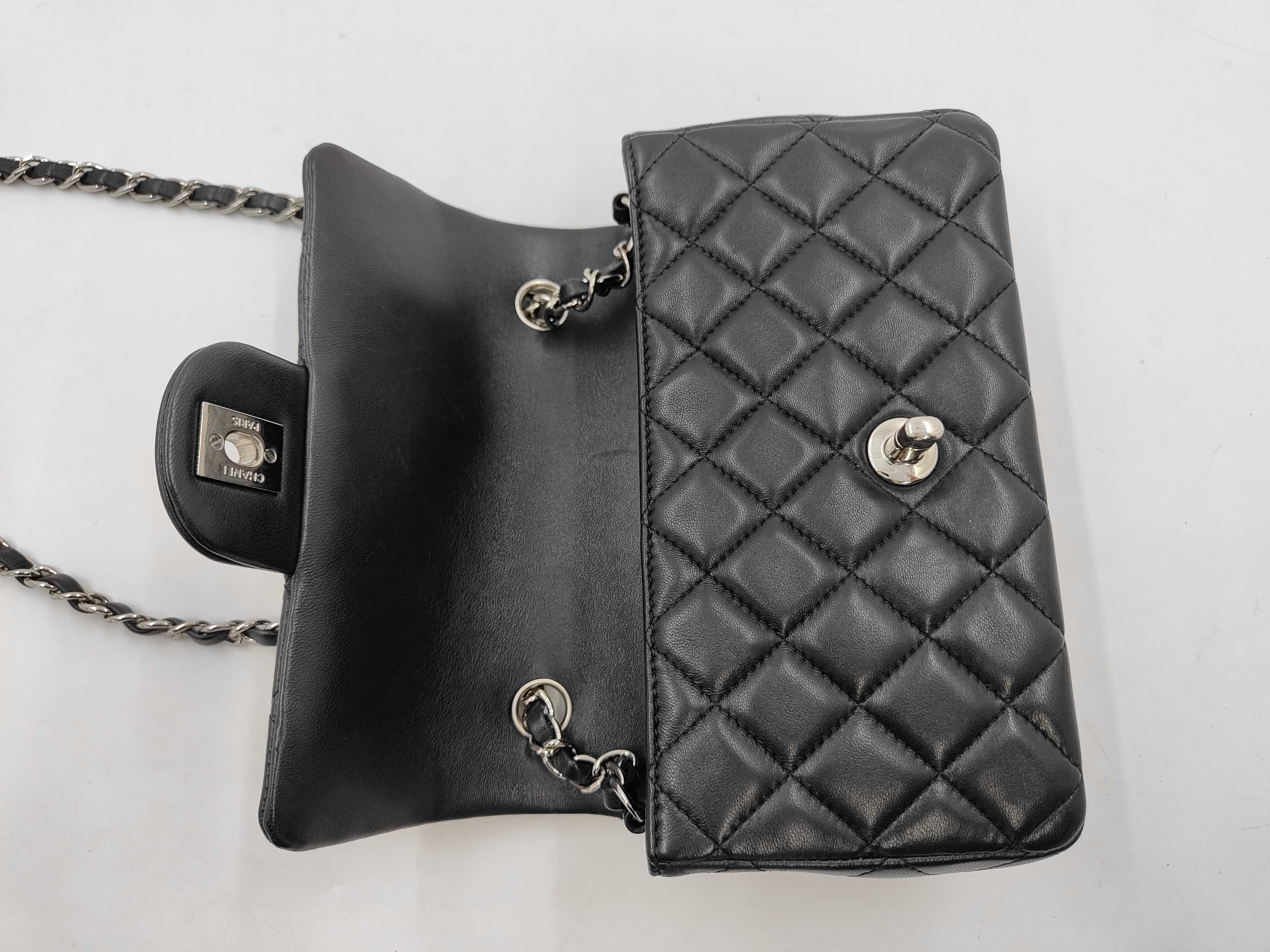 Mini Matelassé 20 Lambskin Silver Hardware Serial Number 24 Chain Shoulder Bag — view 9