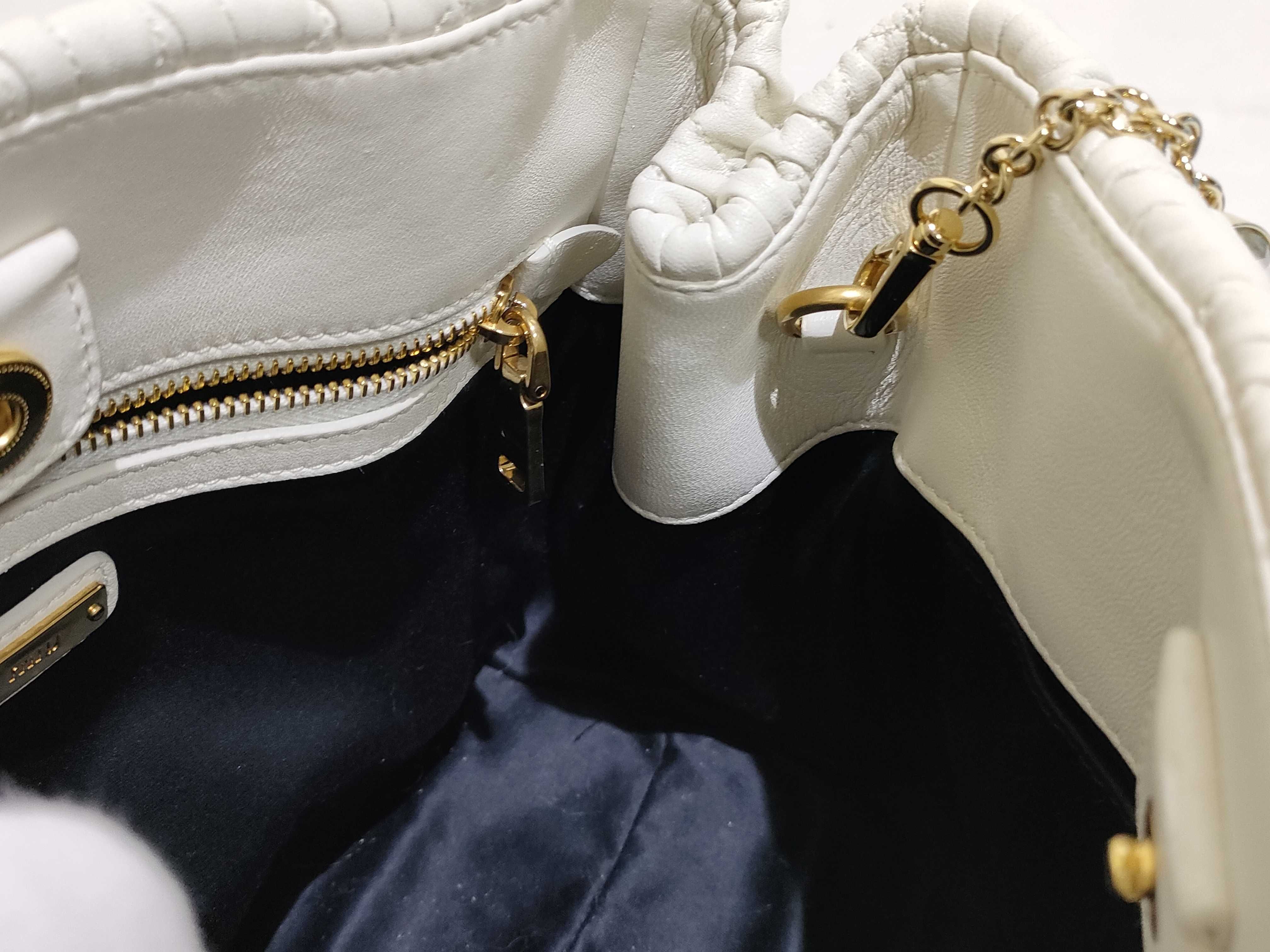 Nappa Crystal Leather 2-Way Handbag White 5BA067 Handbag — view 11
