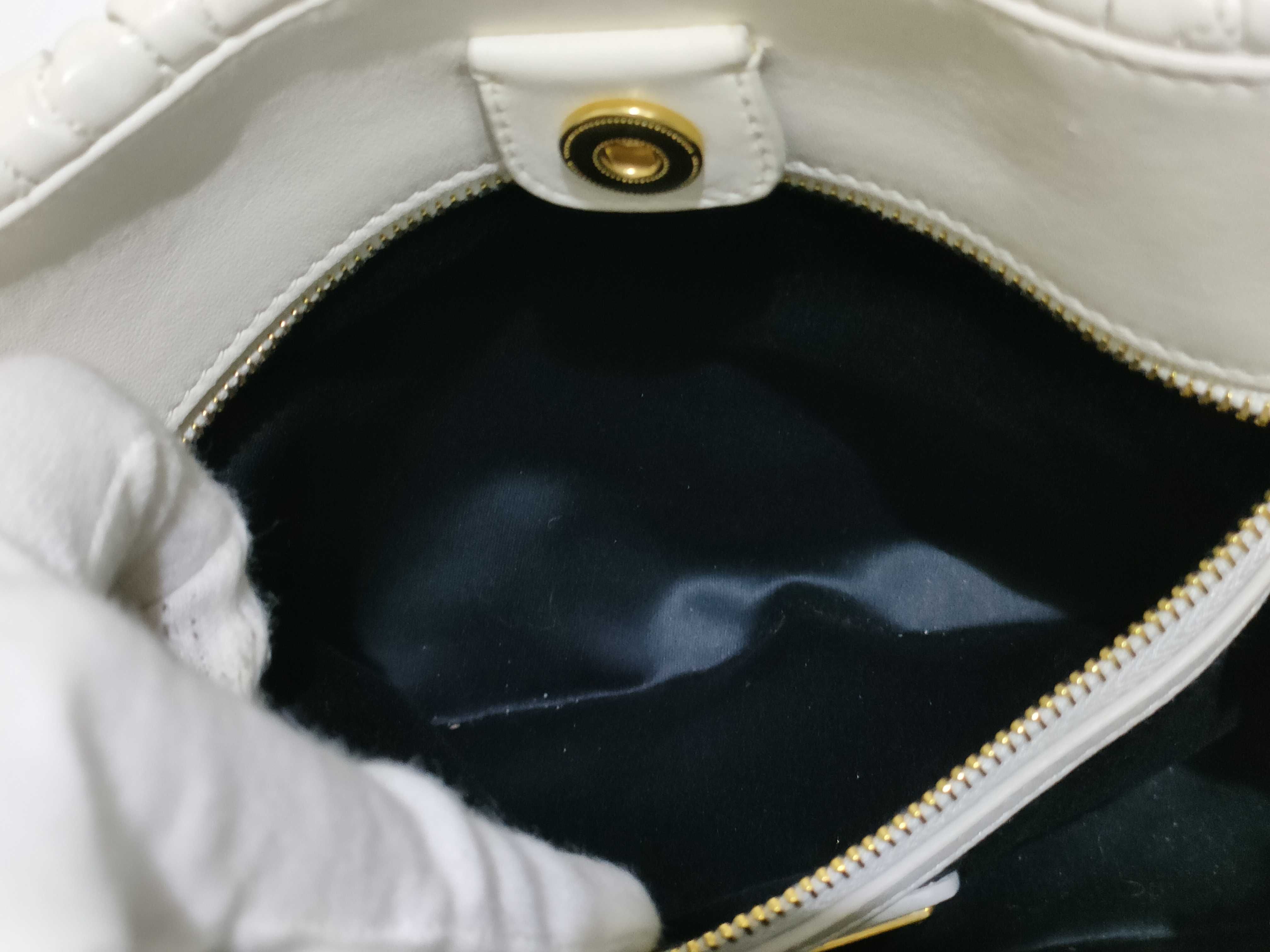 Nappa Crystal Leather 2-Way Handbag White 5BA067 Handbag — view 9