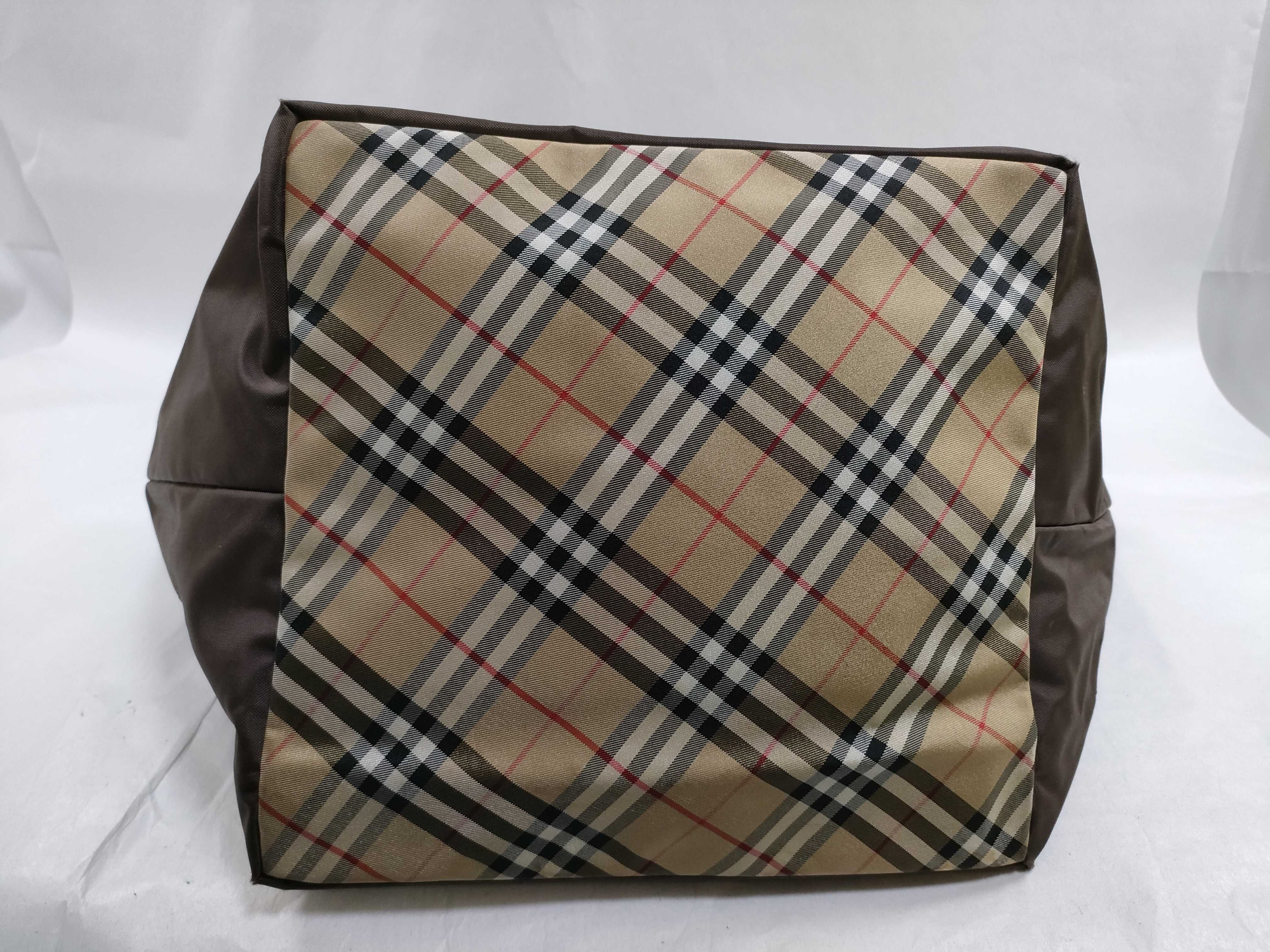 Blue Label Nylon Tote Bag, Brown Tote Bag — view 7