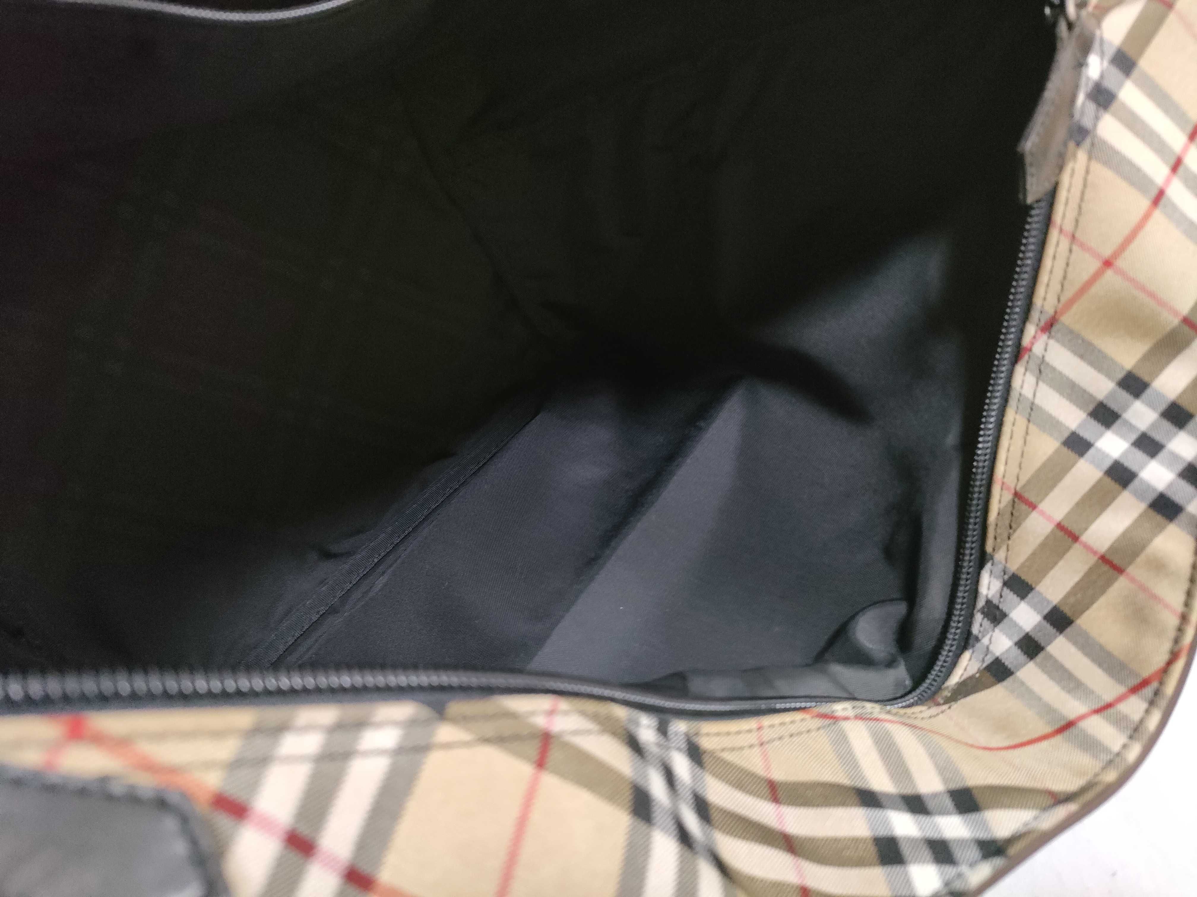 Blue Label Nylon Tote Bag, Brown Tote Bag — view 10