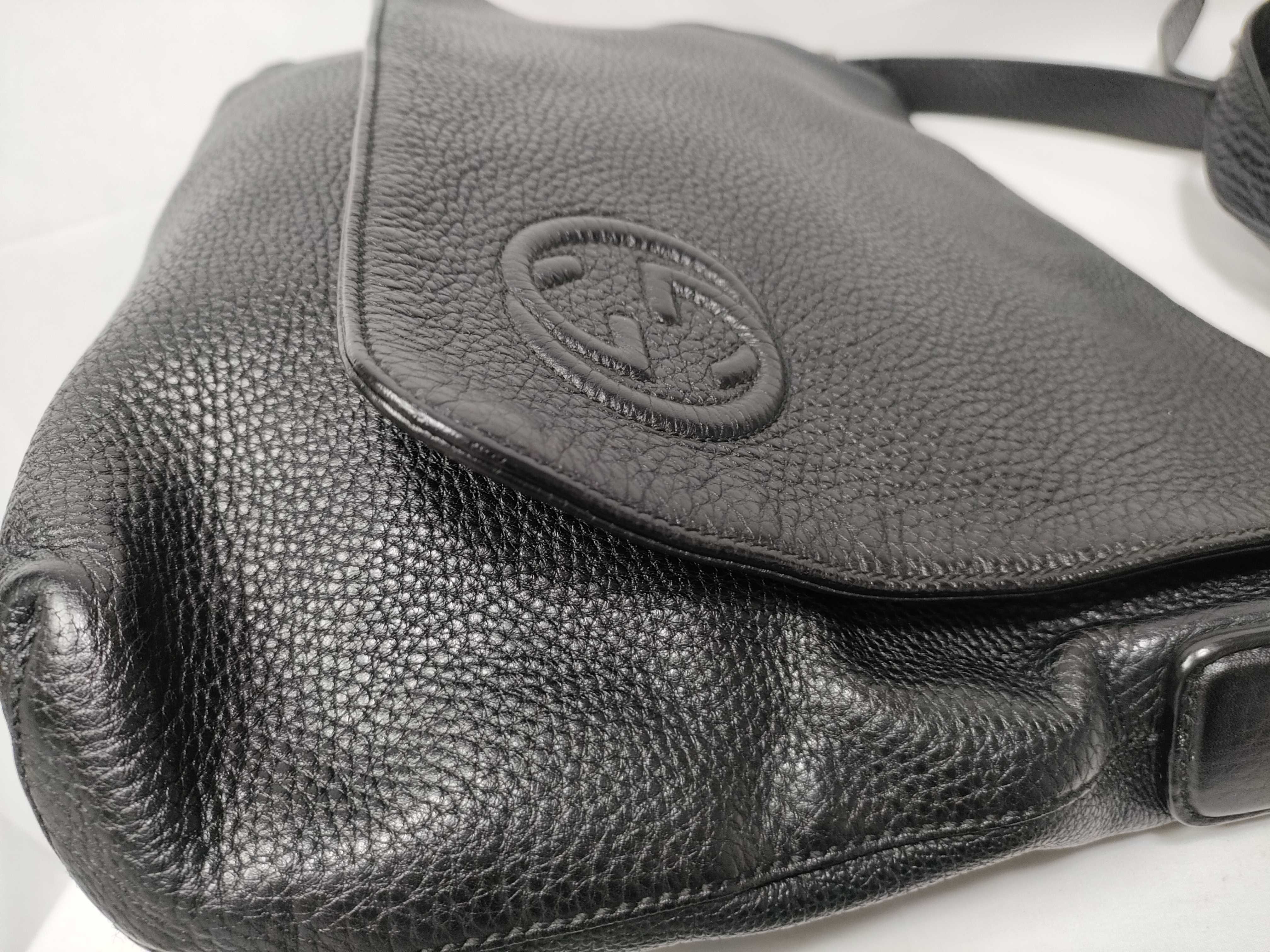 leather shoulder bag black shoulder bag — view 10