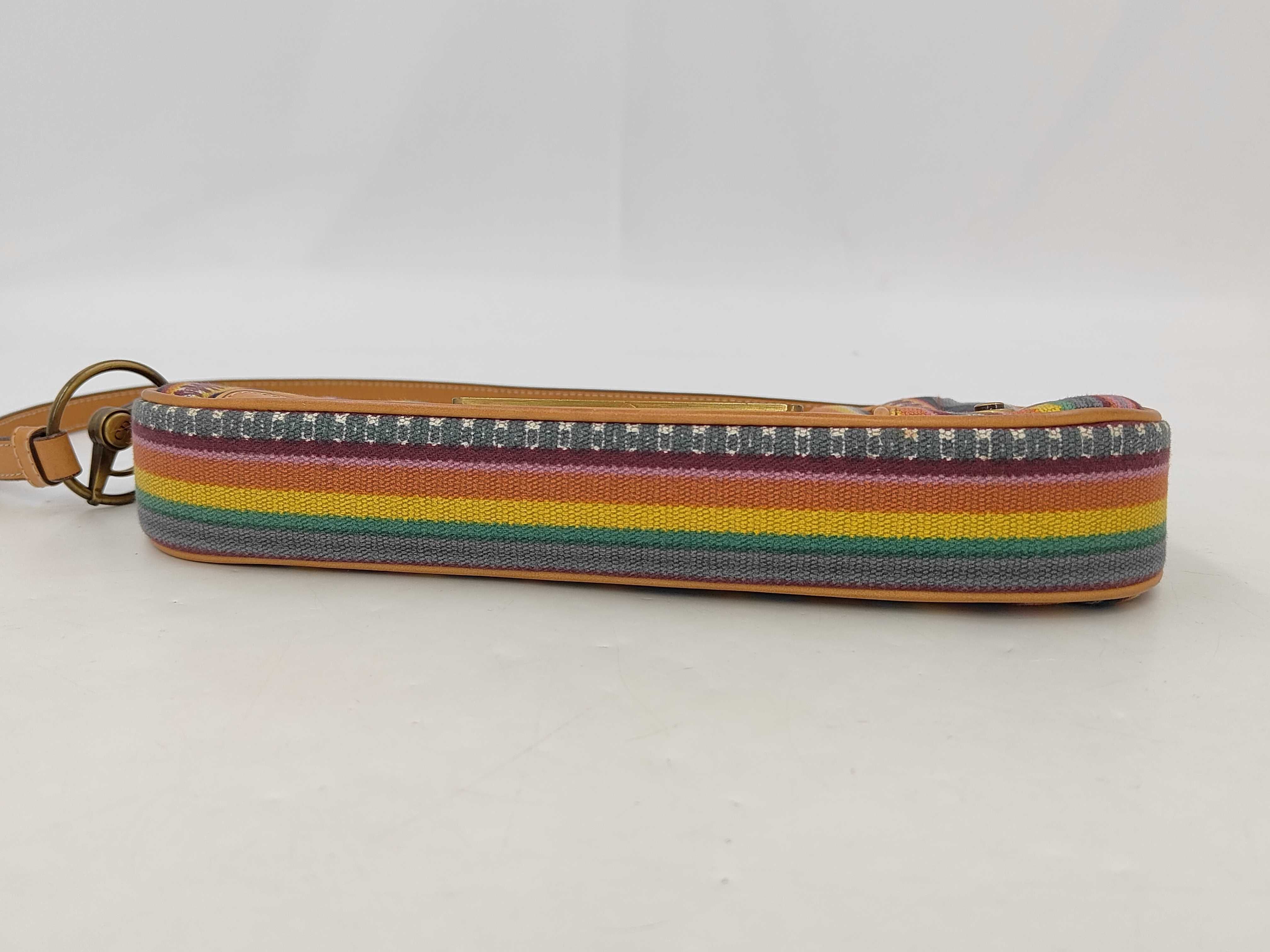 One-Shoulder Bag, Canvas/Leather, Brown/Multi, MONTAIGE CHRIS1947 MA-0022 Handbag — view 7