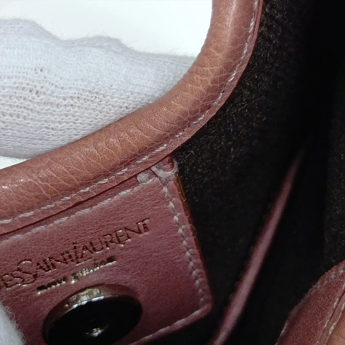 Mombasa Leather Shoulder Bag, Brown — view 14