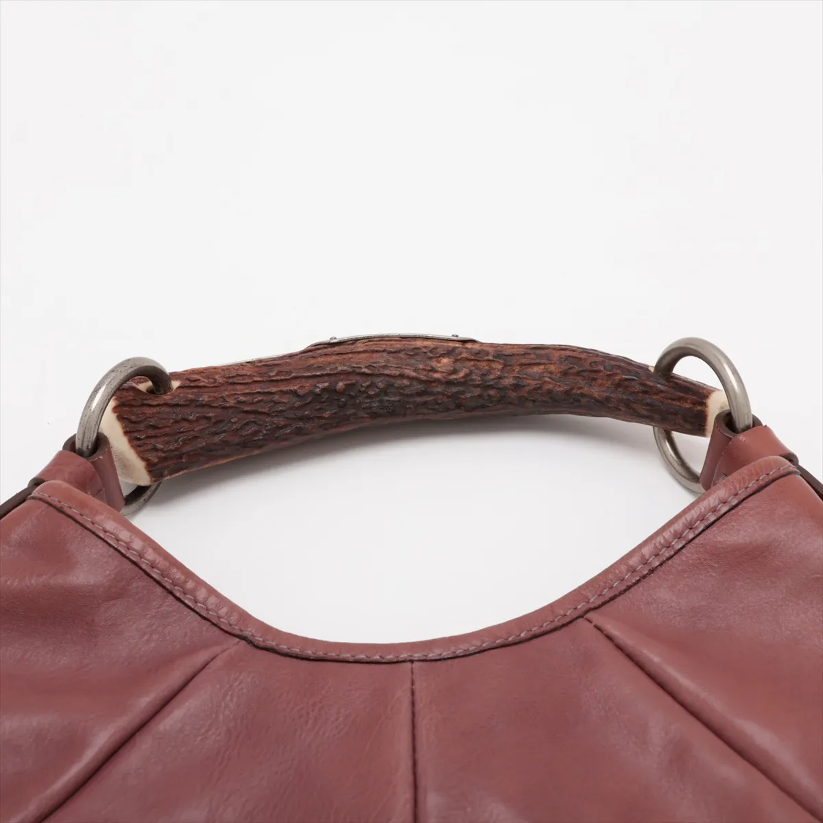 Mombasa Leather Shoulder Bag, Brown — view 6