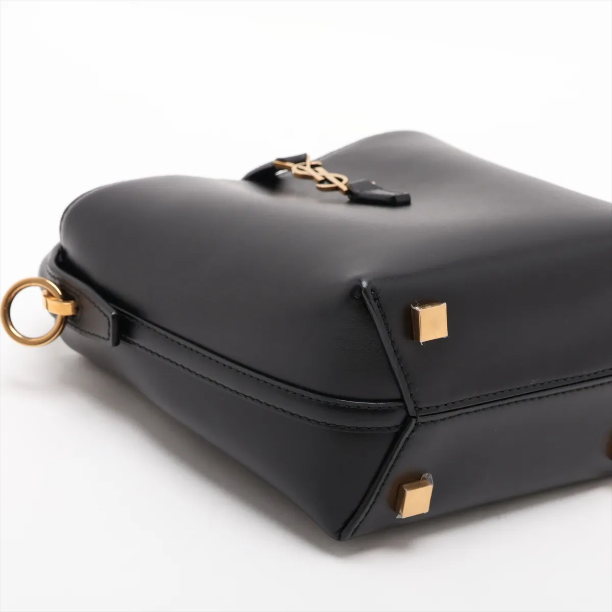 LE 37 mini 765870 Leather 2-Way Handbag, Black — view 4