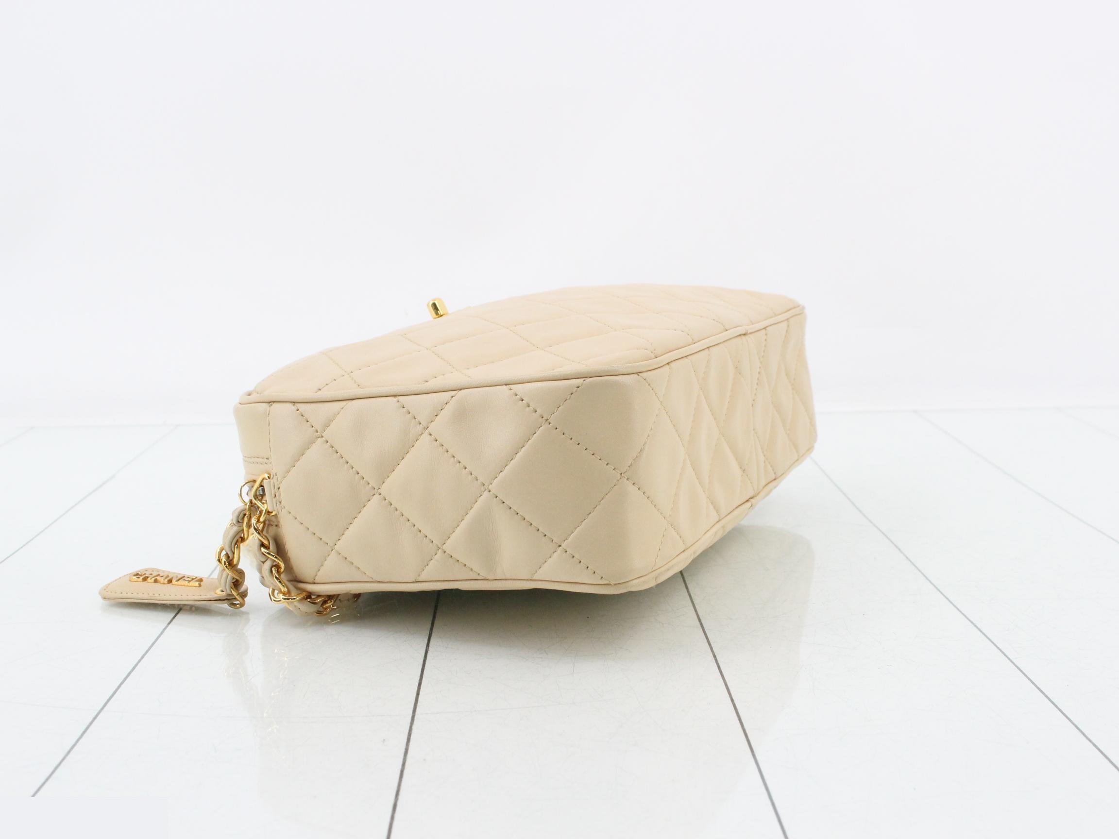Lambskin Chain Shoulder Bag — view 5