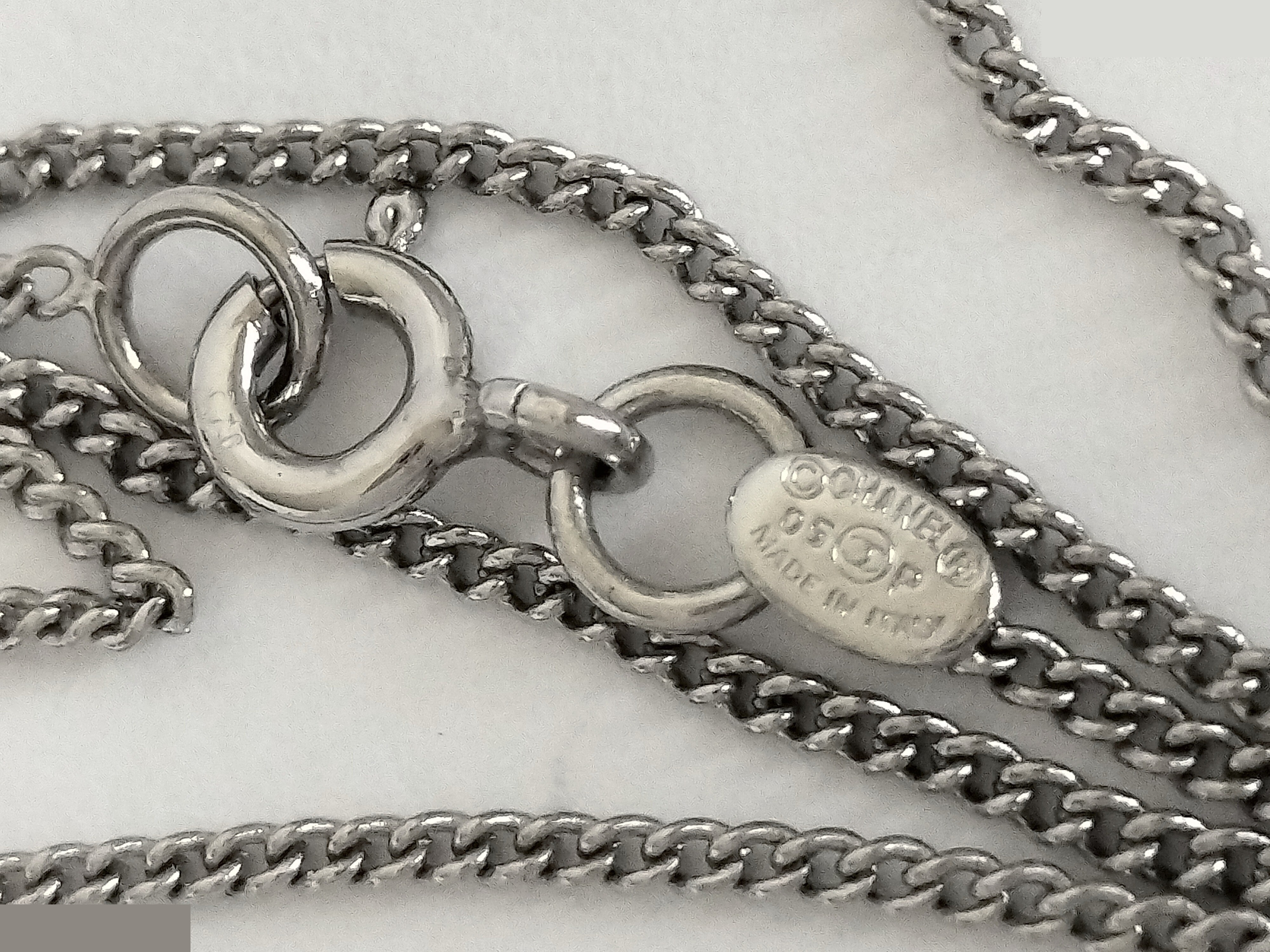 Coco Stud Silver Necklace, Chain approx. 41cm — view 3