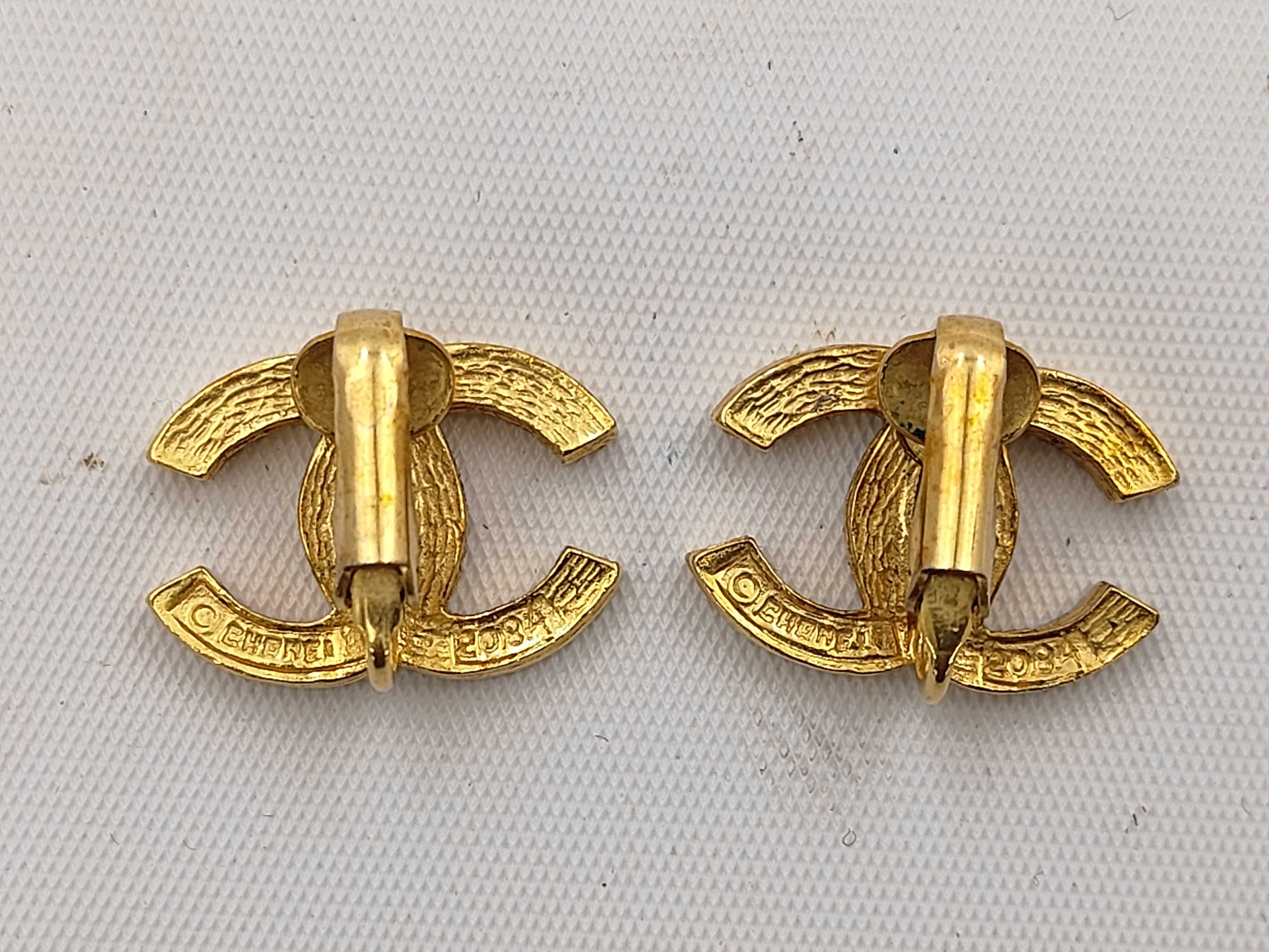 Coco Mark Rhinestone Earrings 208A (2 stones missing) — view 2