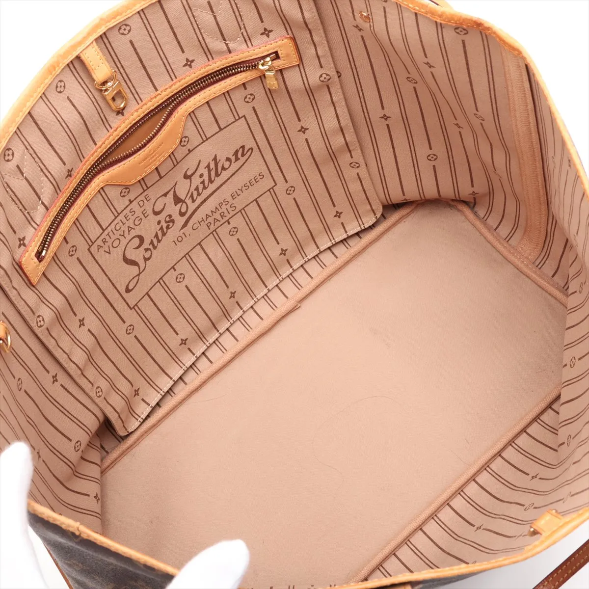 Monogram Neverfull GM M40157 FL3182 Brown — view 7