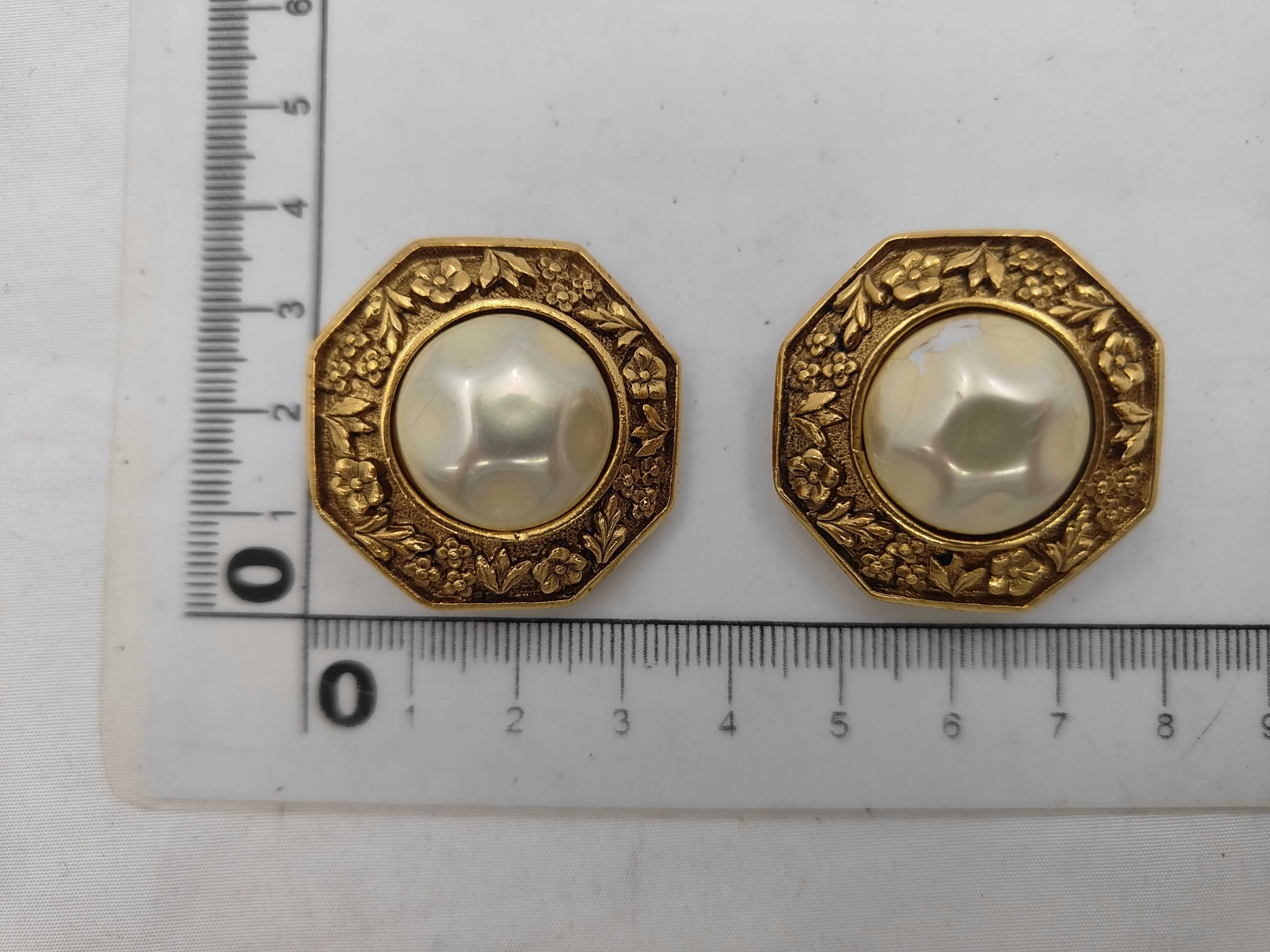 Faux Pearl Earrings — view 4