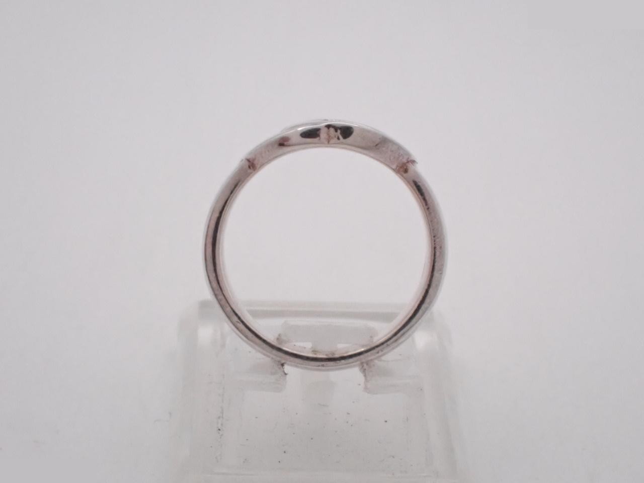 Interlocking G Silver 925/4.8g Ring, Stamped #11, Actual Size #10 — view 3