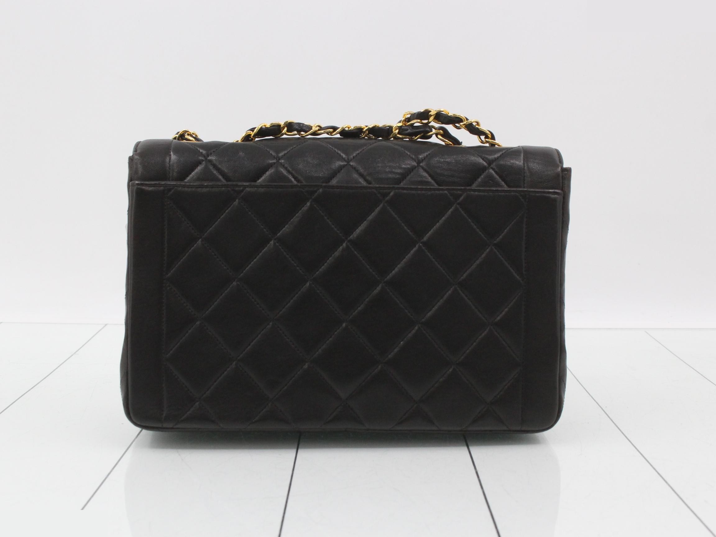 Matelassé Chain Shoulder Bag, Classic Lambskin — view 2