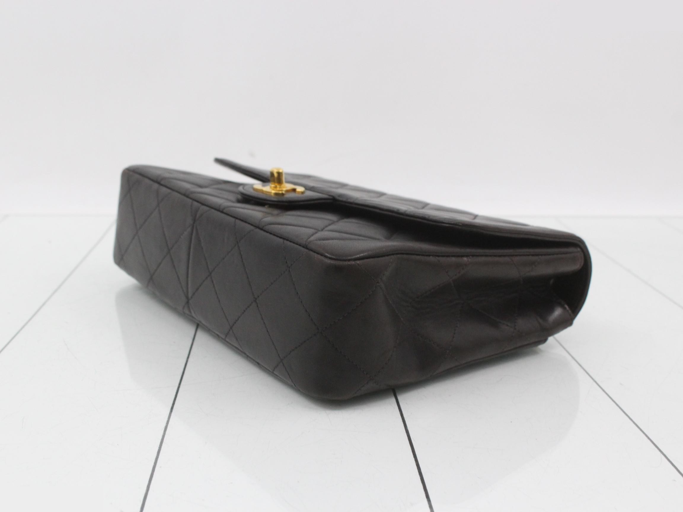 Matelassé Chain Shoulder Bag, Classic Lambskin — view 6