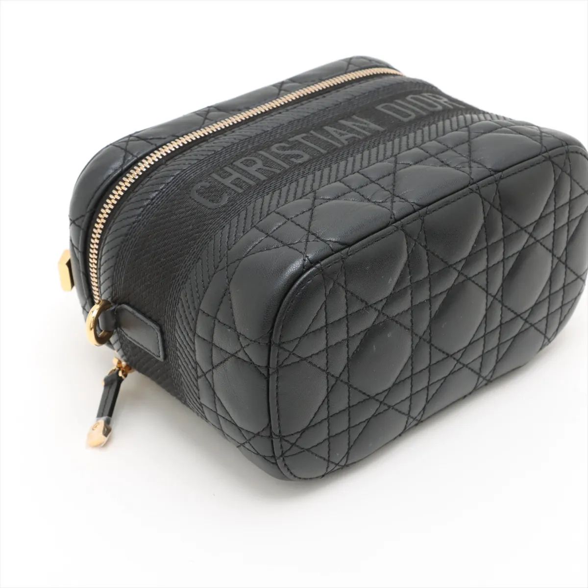 Cannage Leather 2WAY Vanity Bag Black Lucky Star — view 4