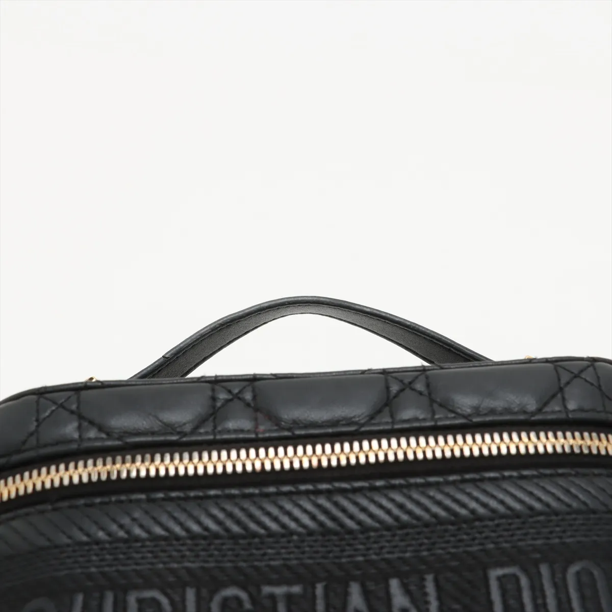 Cannage Leather 2WAY Vanity Bag Black Lucky Star — view 6