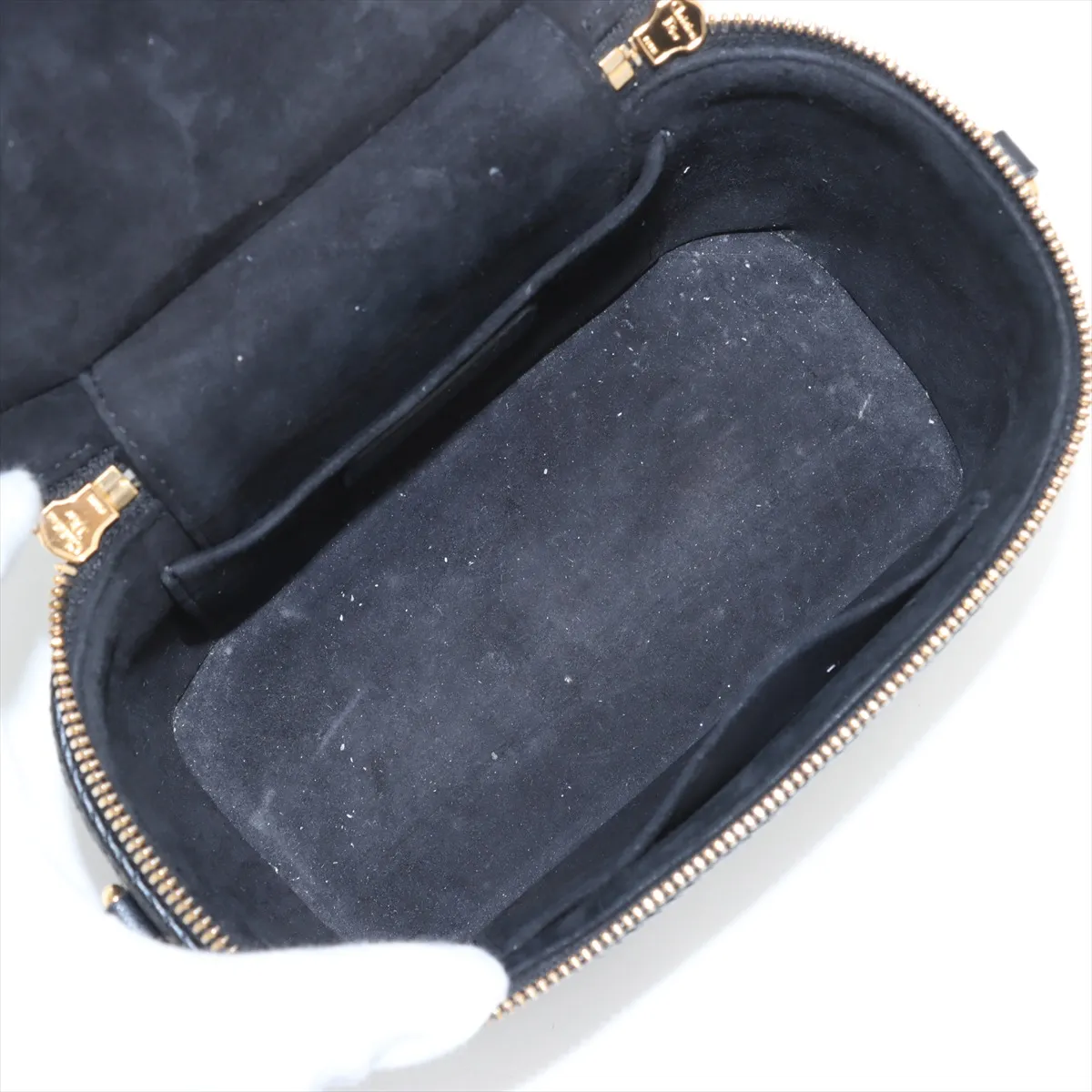 Cannage Leather 2WAY Vanity Bag Black Lucky Star — view 8