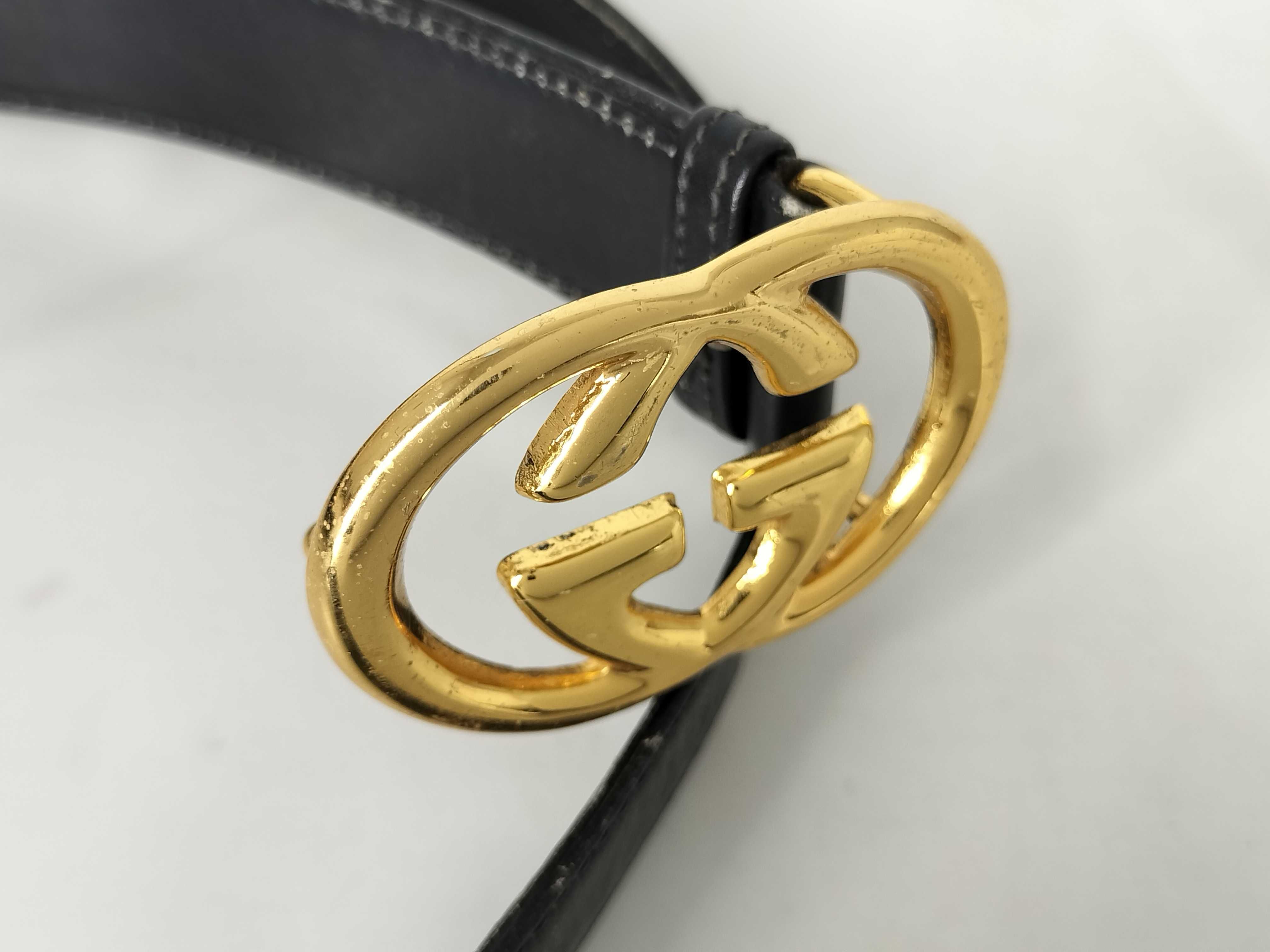 Old Interlocking Leather Belt — view 13