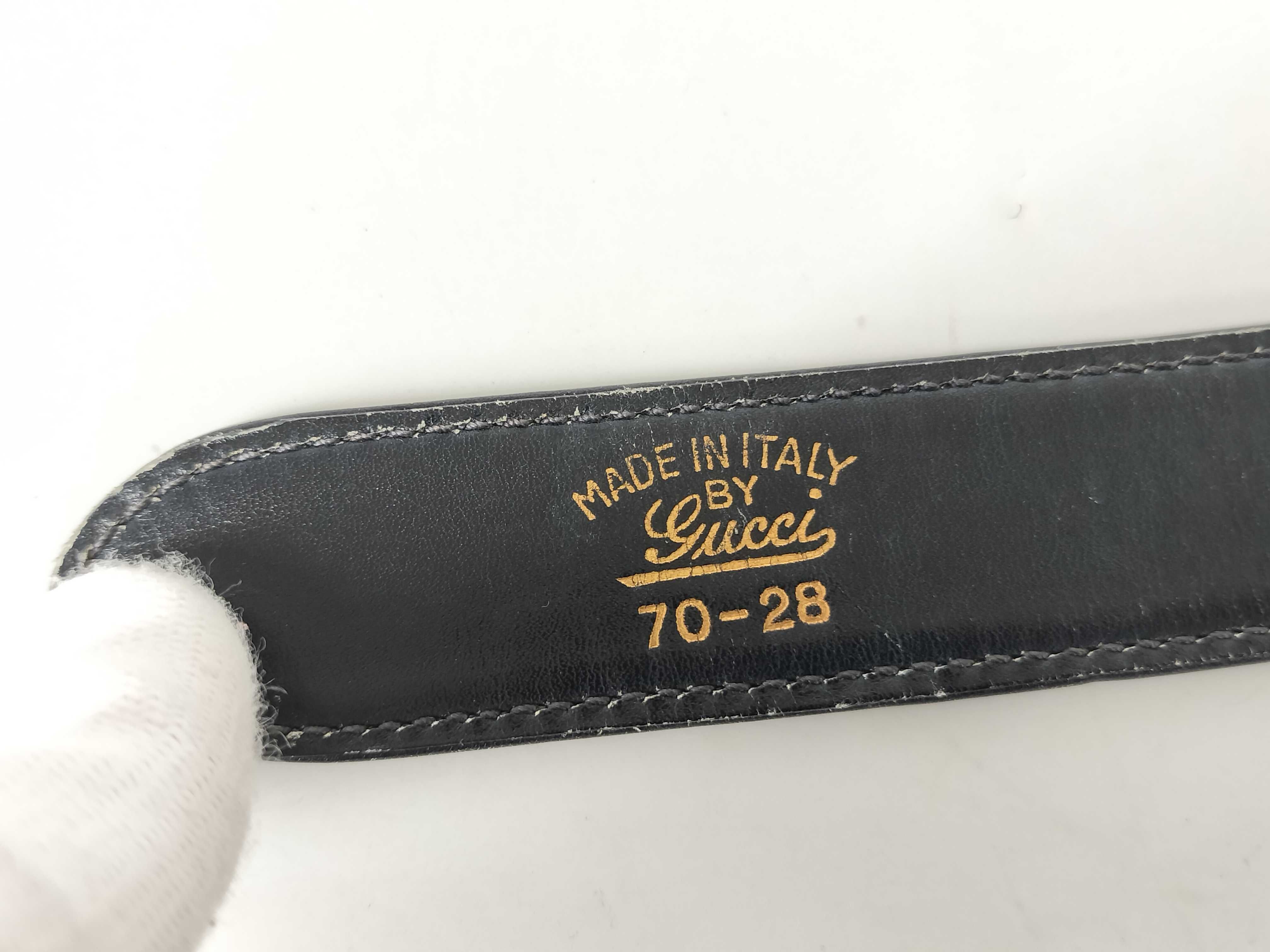 Old Interlocking Leather Belt — view 4