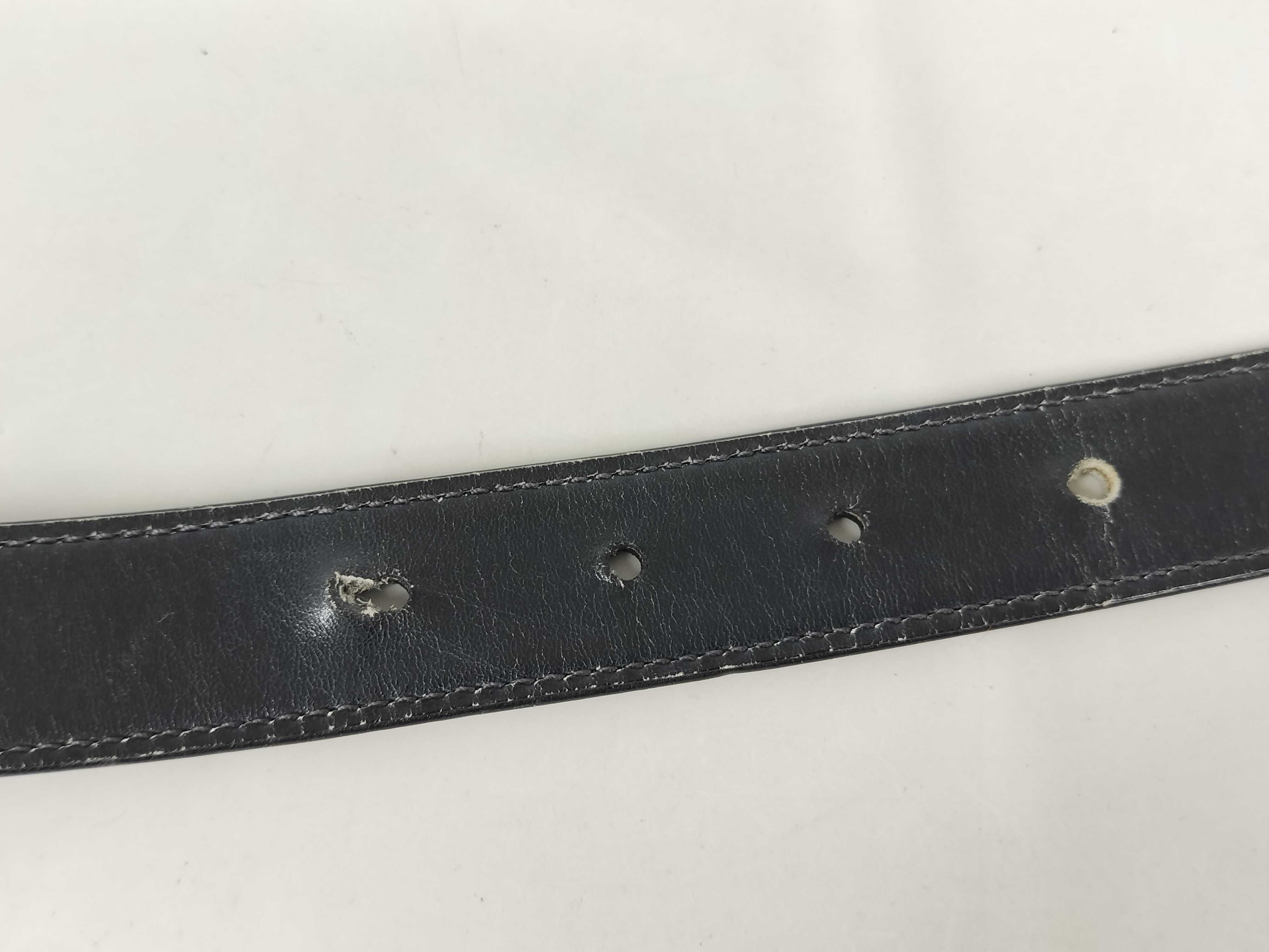 Old Interlocking Leather Belt — view 5
