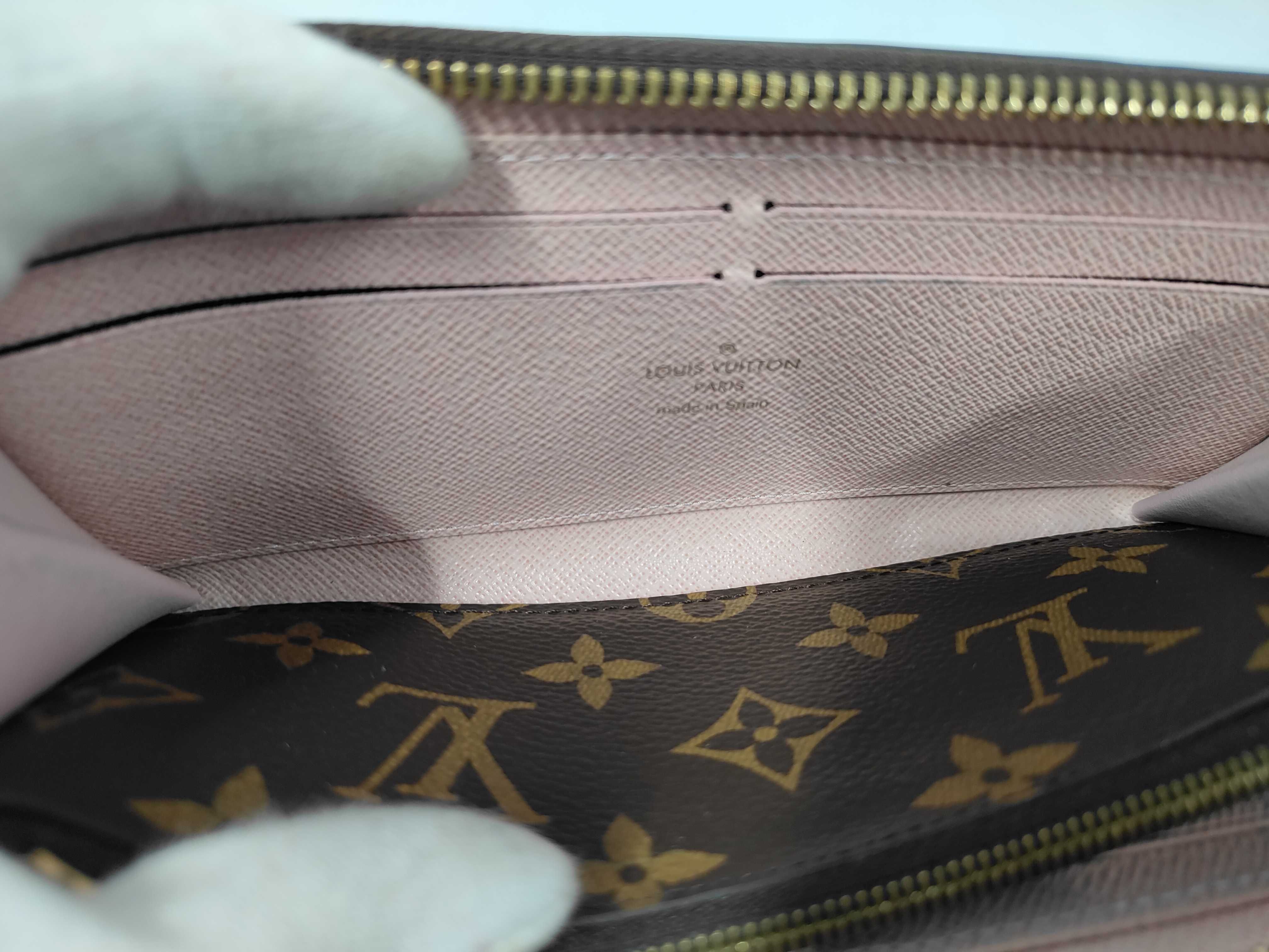 Monogram Portefeuille Clemence Zippy Rose Ballet Gold Hardware UB1117 Wallet — view 7