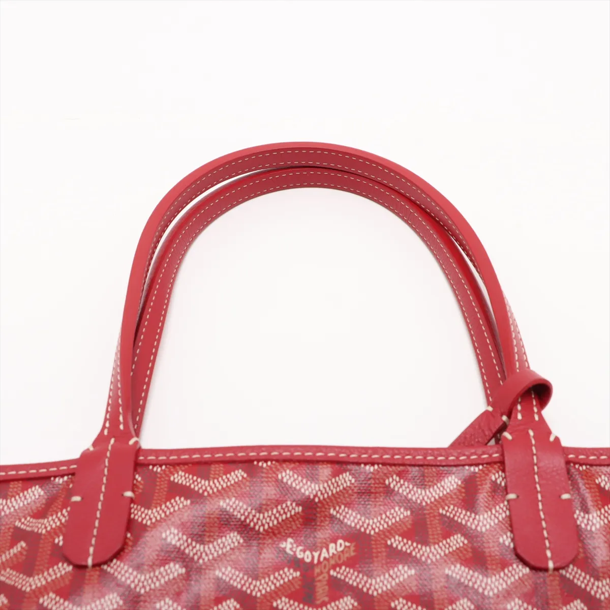 Saint Louis PM PVC x Leather Tote Bag Red — view 6