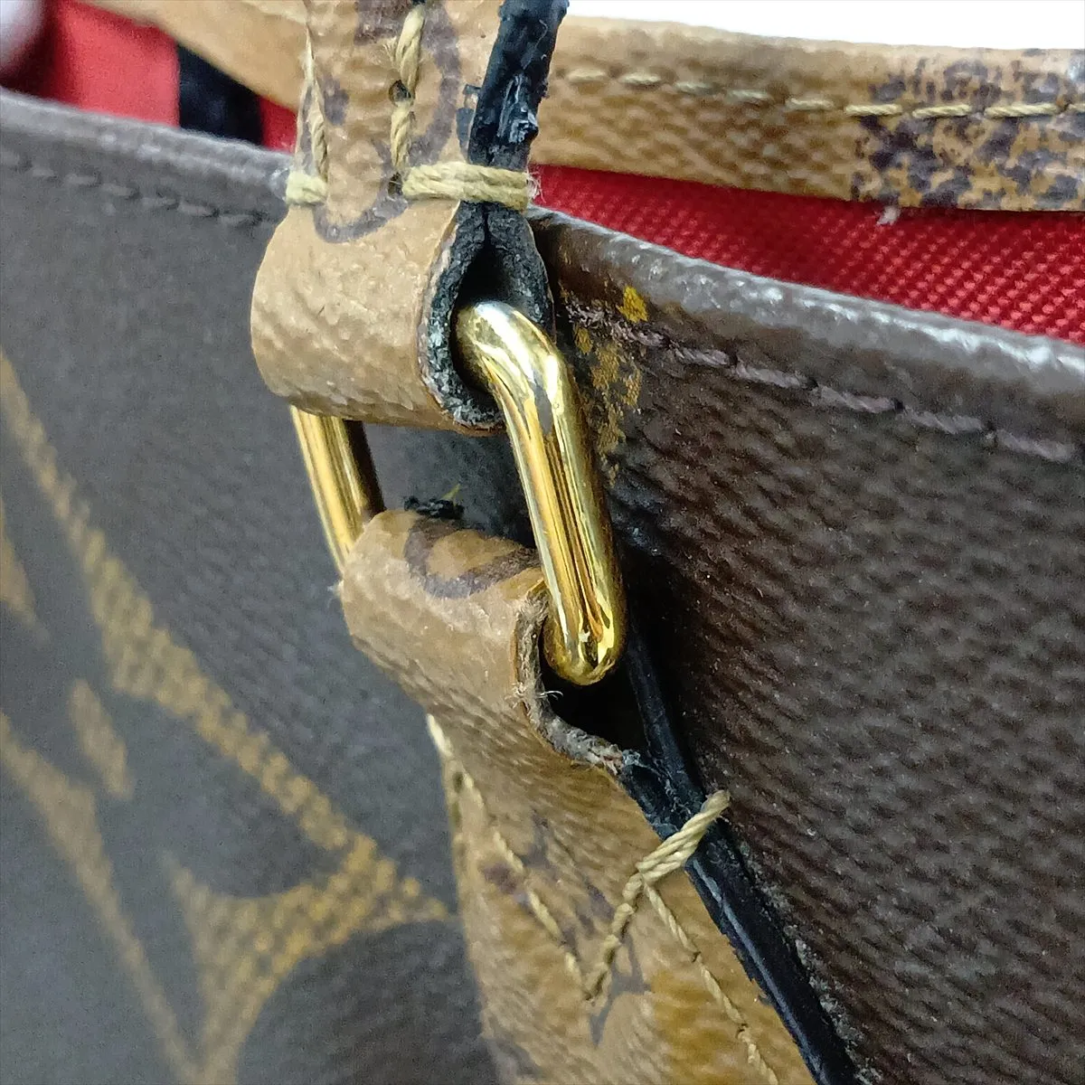 Giant Monogram Reverse OnTheGo GM M45320 AR3200 Brown — view 15