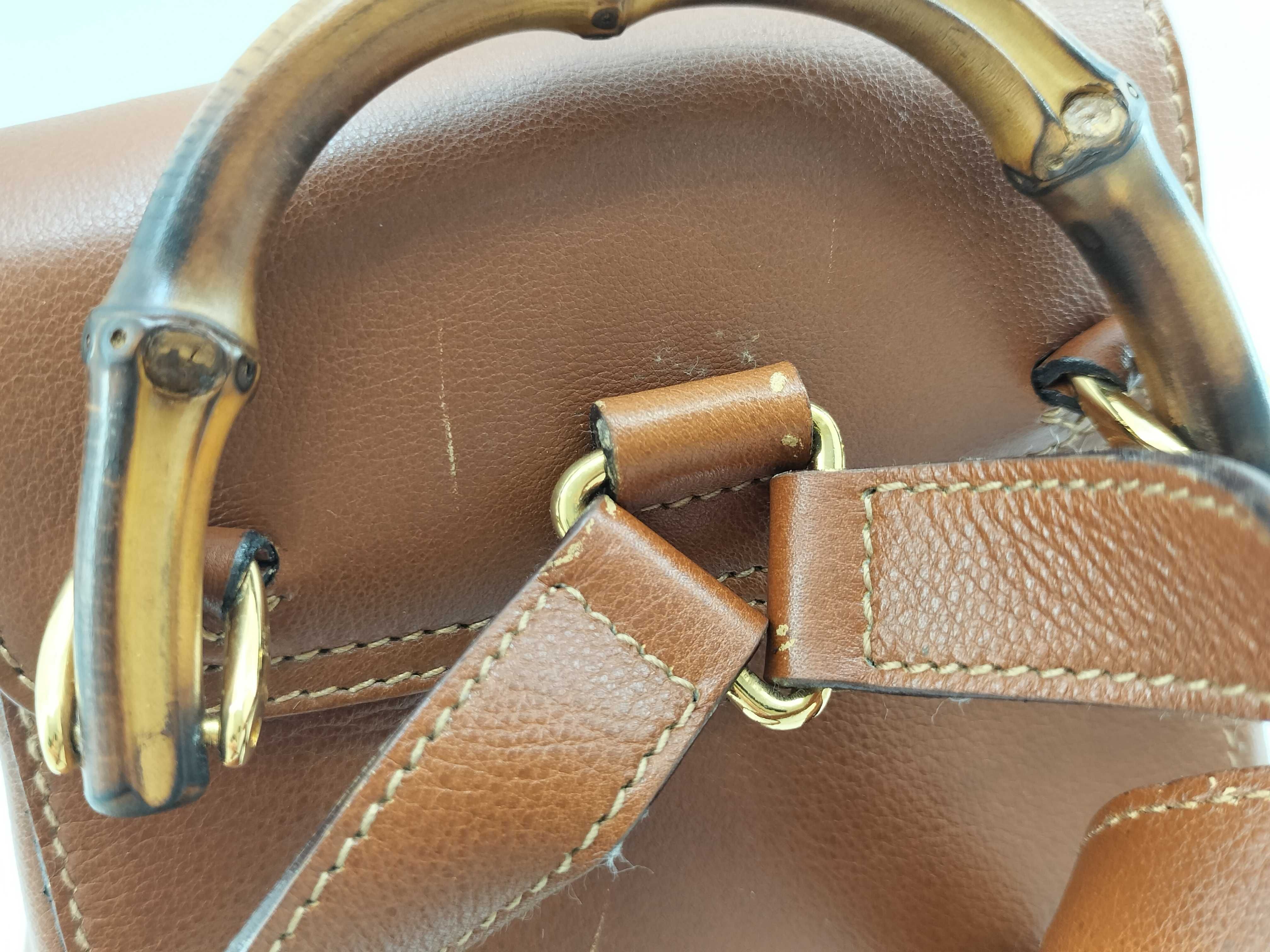 Bamboo Backpack, Gucci Backpack, Bamboo Leather, Brown Backpack — view 3
