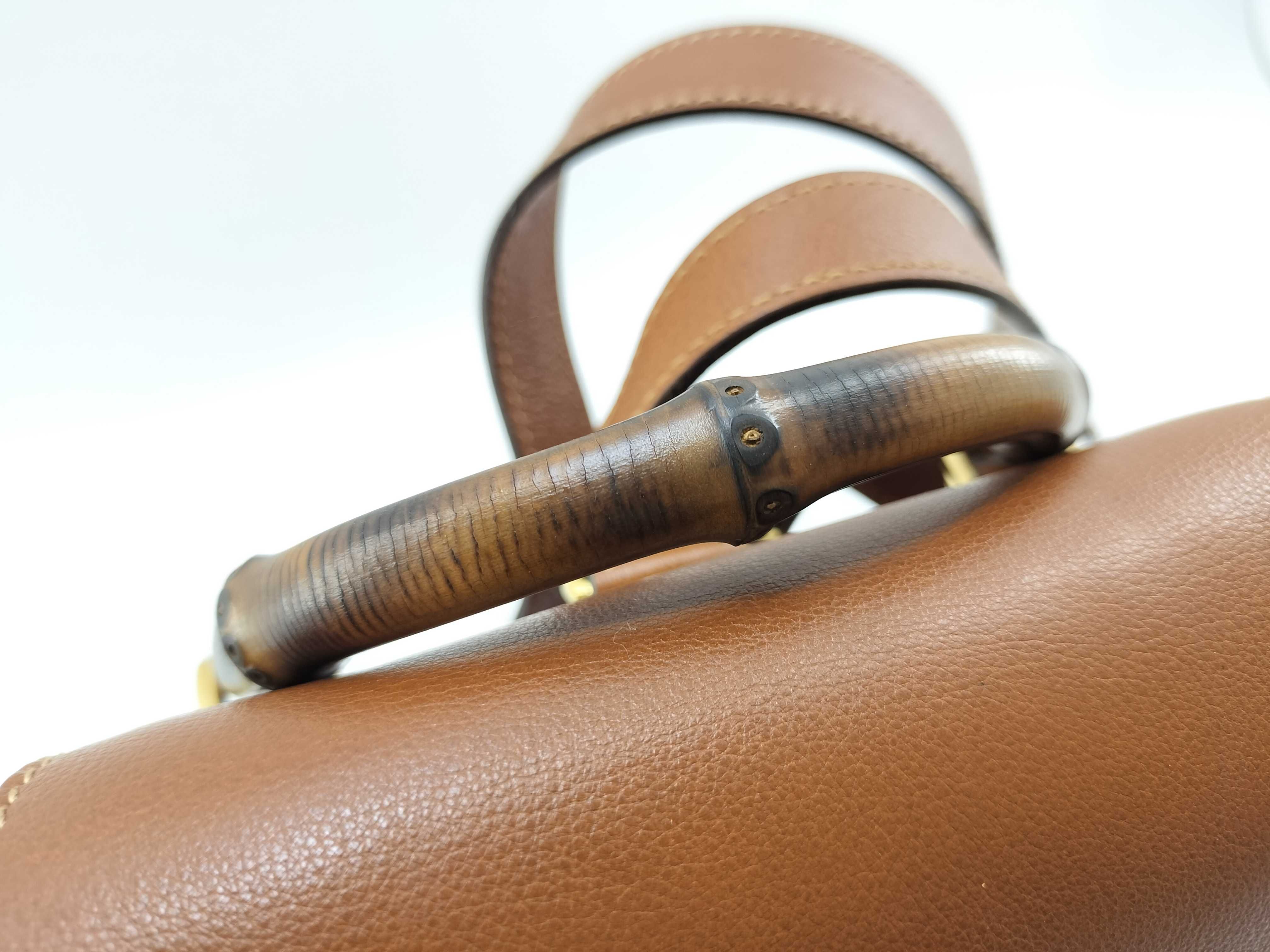 Bamboo Backpack, Gucci Backpack, Bamboo Leather, Brown Backpack — view 5