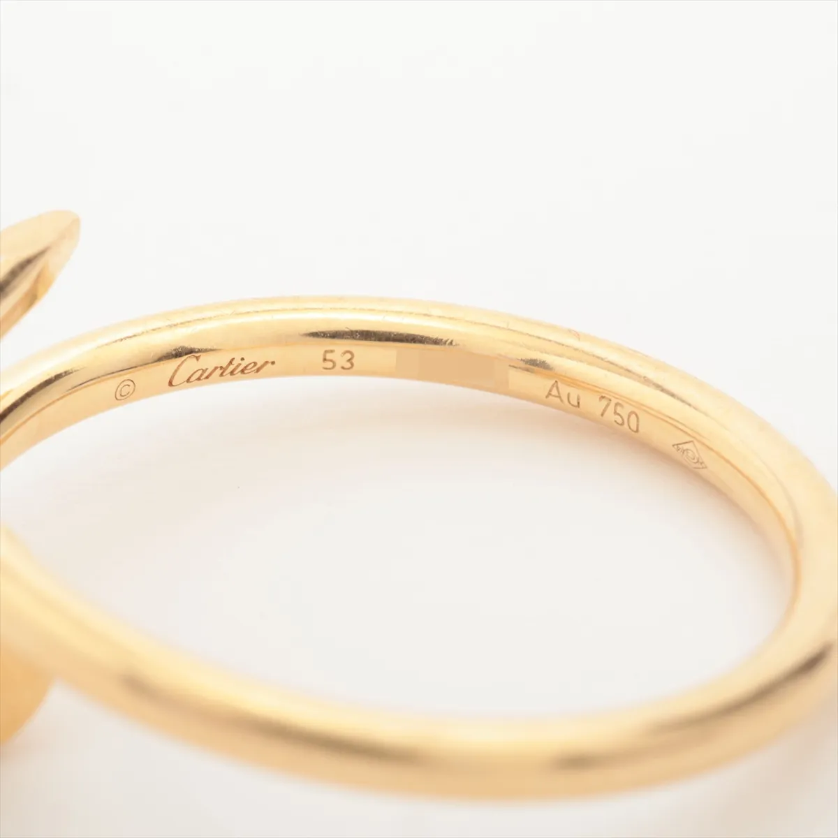 Juste un Clou SM Ring, 750 (Yellow Gold), 3.5g, Size 53, MIF092, dents. — view 3