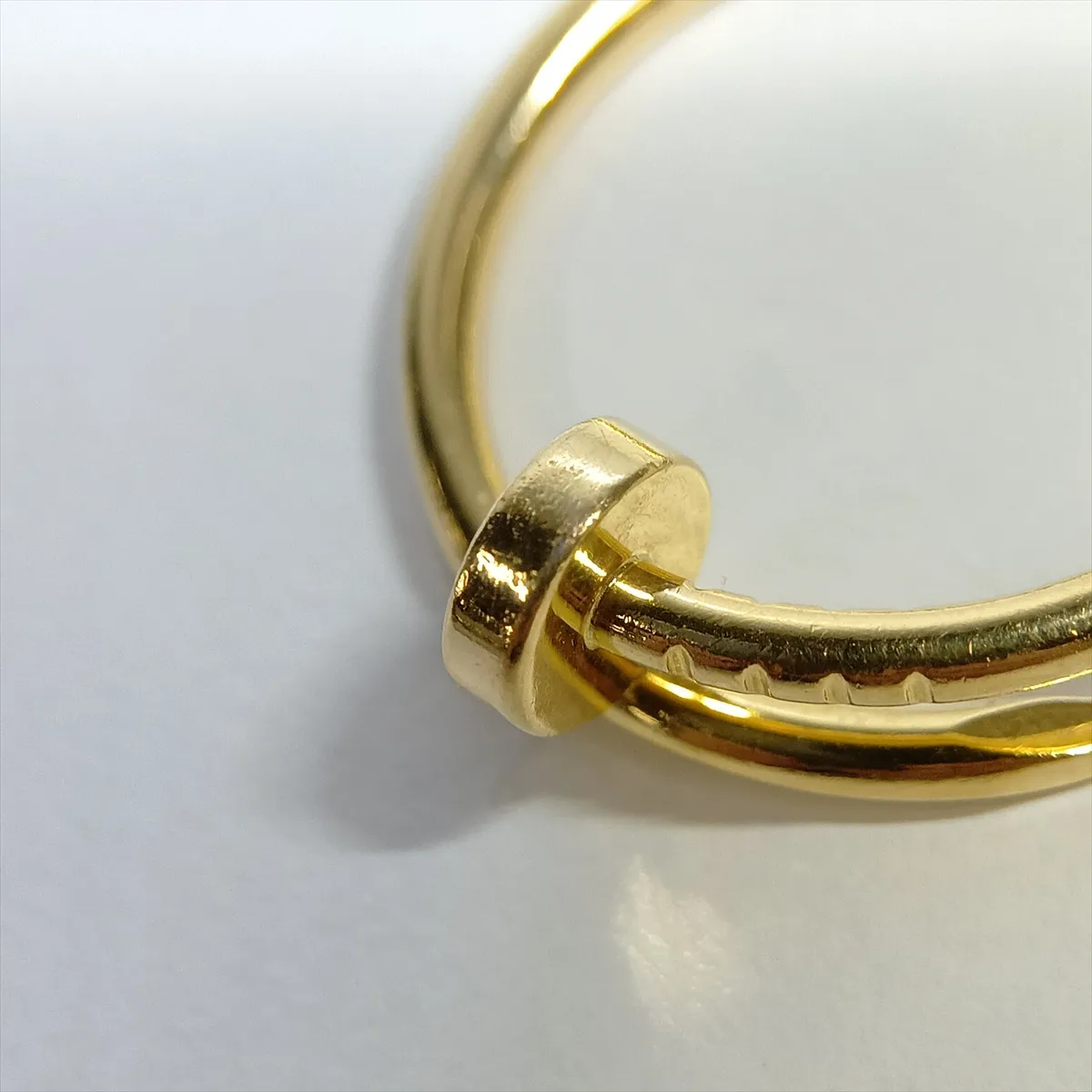 Juste un Clou SM Ring, 750 (Yellow Gold), 3.5g, Size 53, MIF092, dents. — view 7